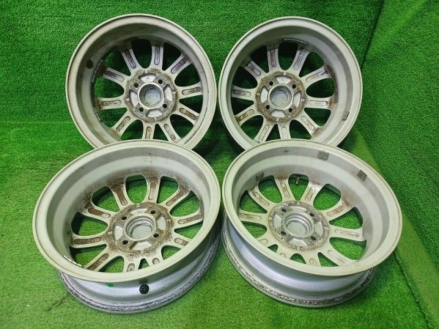 MW 2 軽自動車 ホイール アルミ シルバー 14インチ 4 5 J 4穴 4本 100 45