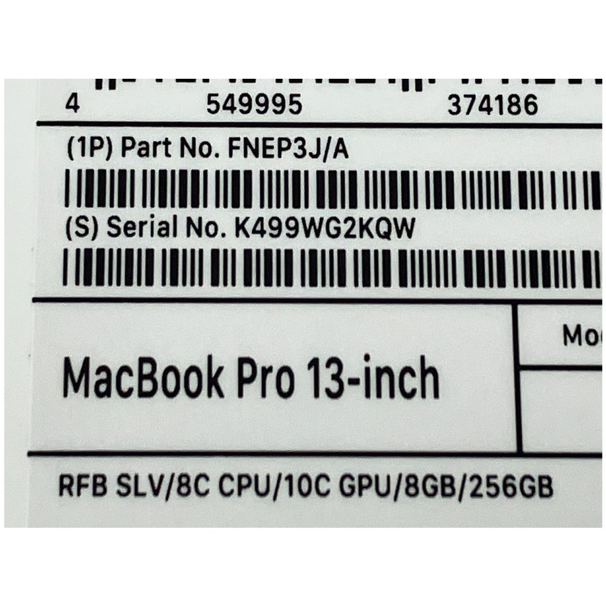 充放電回数34回】 Apple MacBook pro 13インチ 2022 FNEP3J/A M2