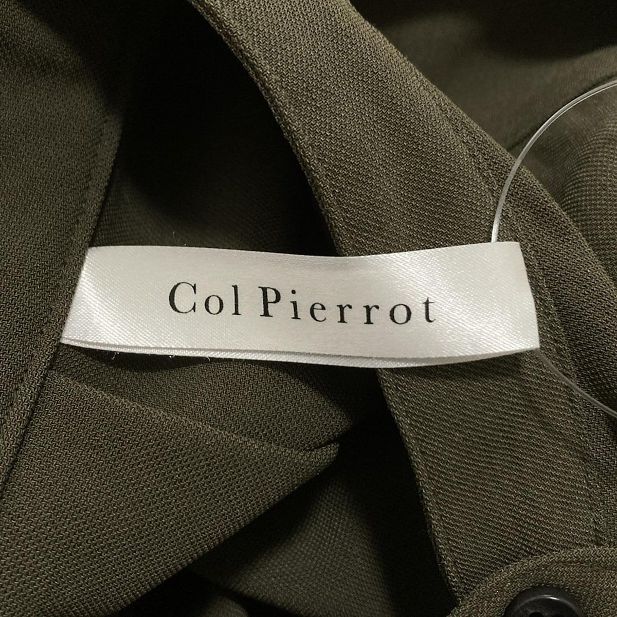 ColPierrot コルピエロ 長袖シャツブラウス レディース カーキ 長袖 シャツ ブラウス トップス