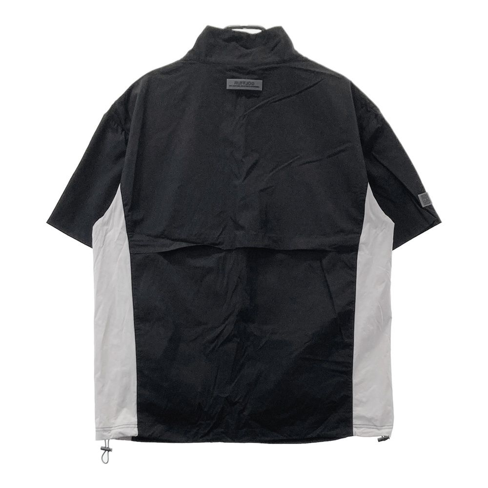 サイズ：XL RUFFLOG ラフロッグ ハーフジップ 半袖ナイロンジャケット