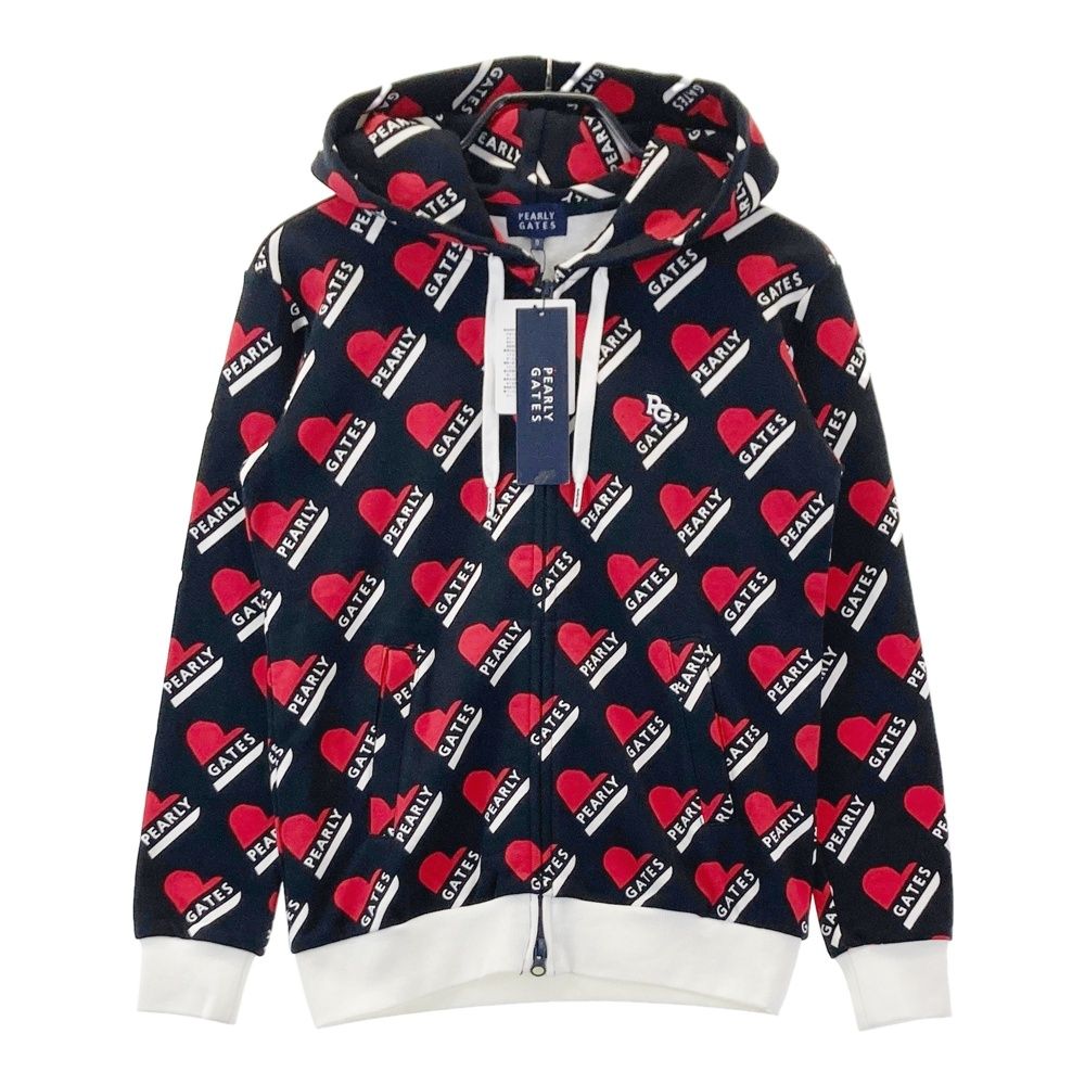 サイズ 0 PEARLY GATES パーリーゲイツ 055-2162314 ジップパーカー ブラック系 ゴルフウェア レディース ストスト