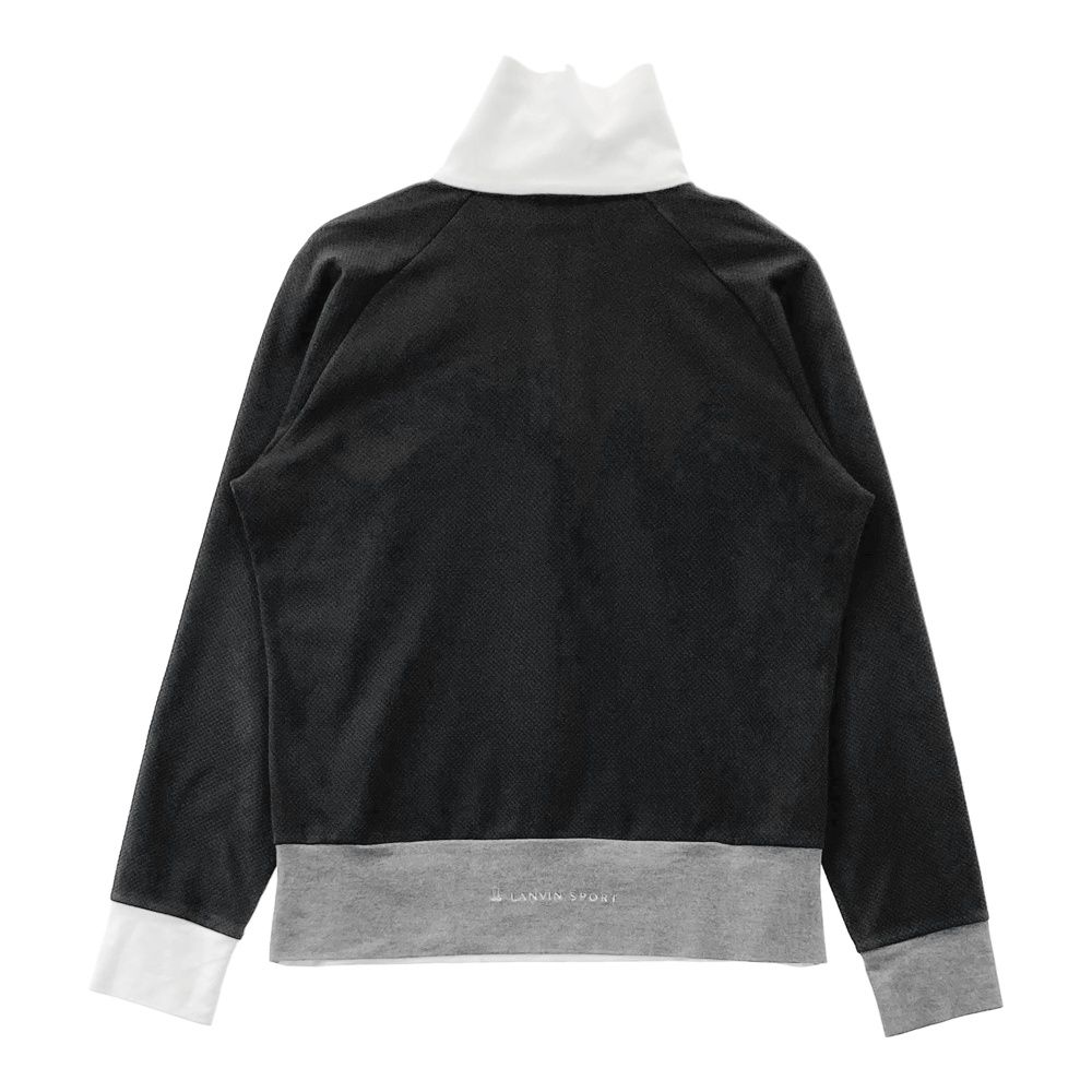 サイズ：38 LANVIN SPORT ランバン スポール 長袖ハーフジップTシャツ