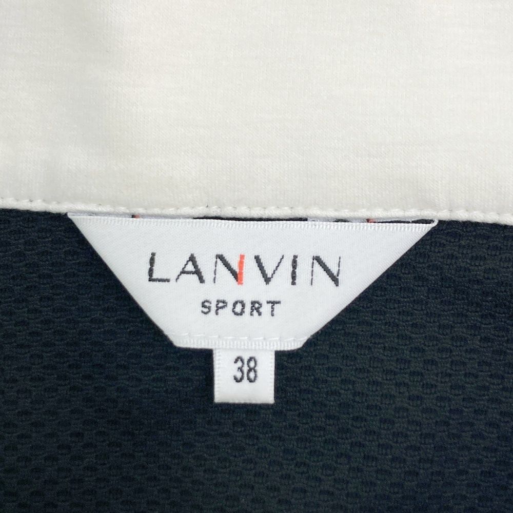 サイズ：38 LANVIN SPORT ランバン スポール 長袖ハーフジップTシャツ
