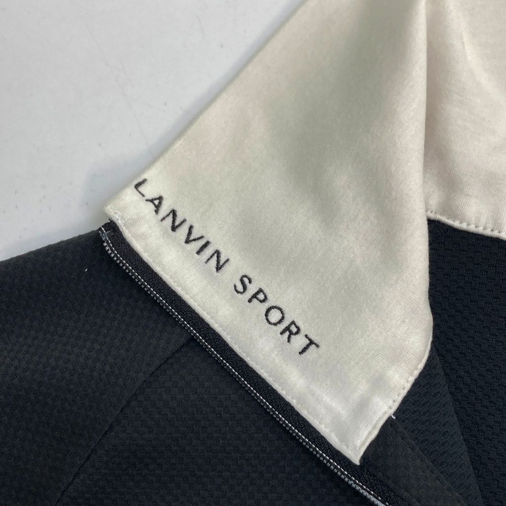 サイズ：38 LANVIN SPORT ランバン スポール 長袖ハーフジップTシャツ