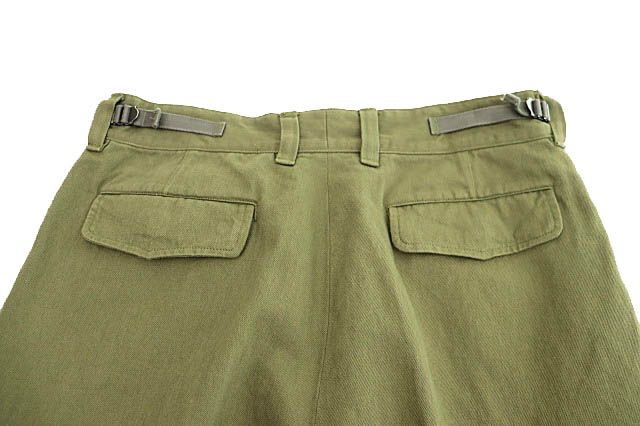 【中古】awasa アワサ 25AW cotton washi cargo pants コットン 和紙 カーゴ パンツ aws4-pt001 3 カーキ ●■251106 awasa アワサ 25AW cotton washi cargo pants コットン 和紙 カーゴ
