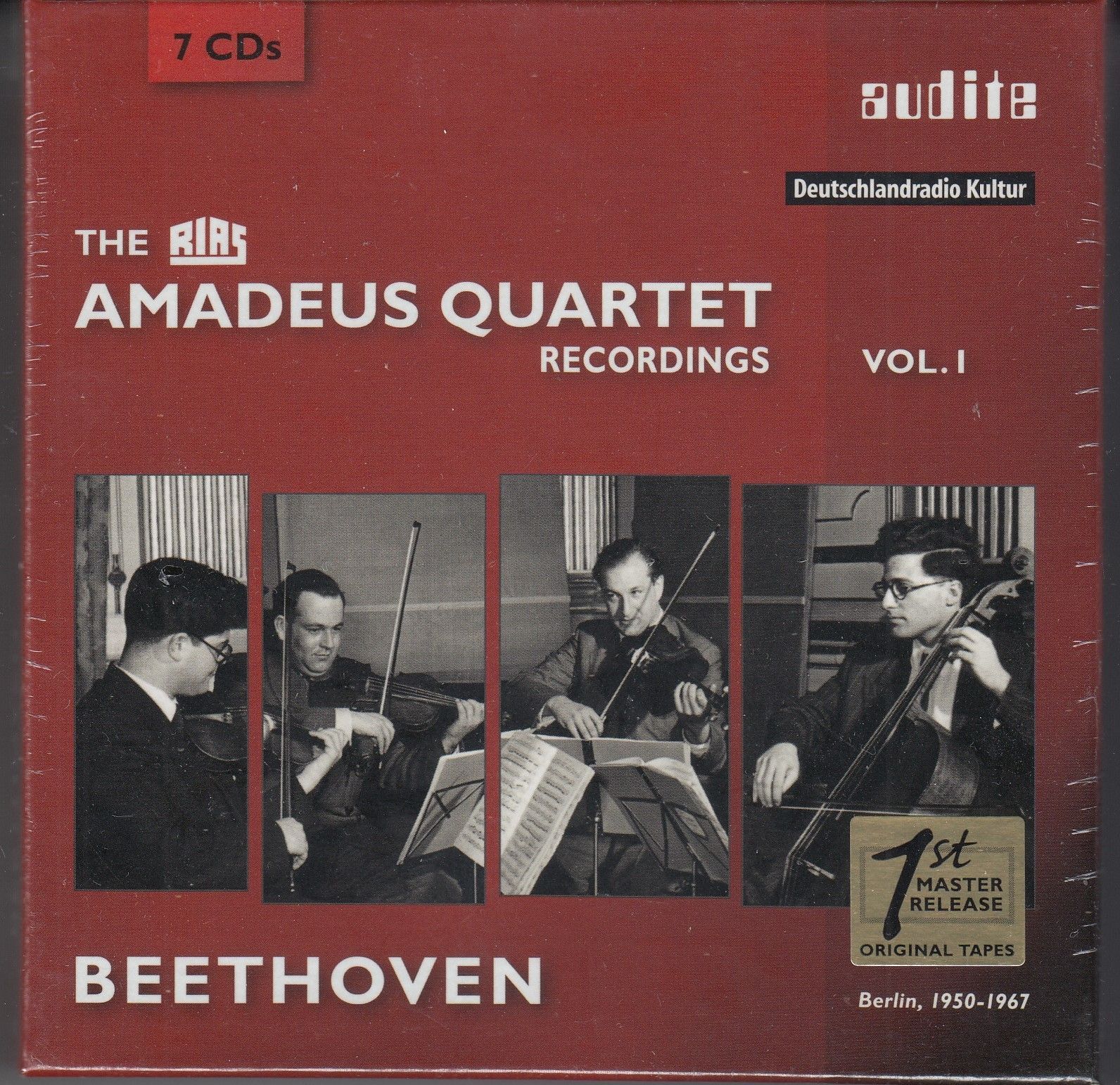 7 CD Audite ベートーヴェン 弦楽四重奏曲選集 第1 9 11 16番 弦楽五重奏曲ハ長調Op 29 セシル アロノウィツ va アマデウス四重奏団 1950 1967