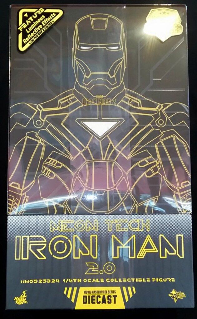 HOTTOYS MOVIE MASTERPIECE DIECAST NEON TECH IRON MAN 2.0 MMS523