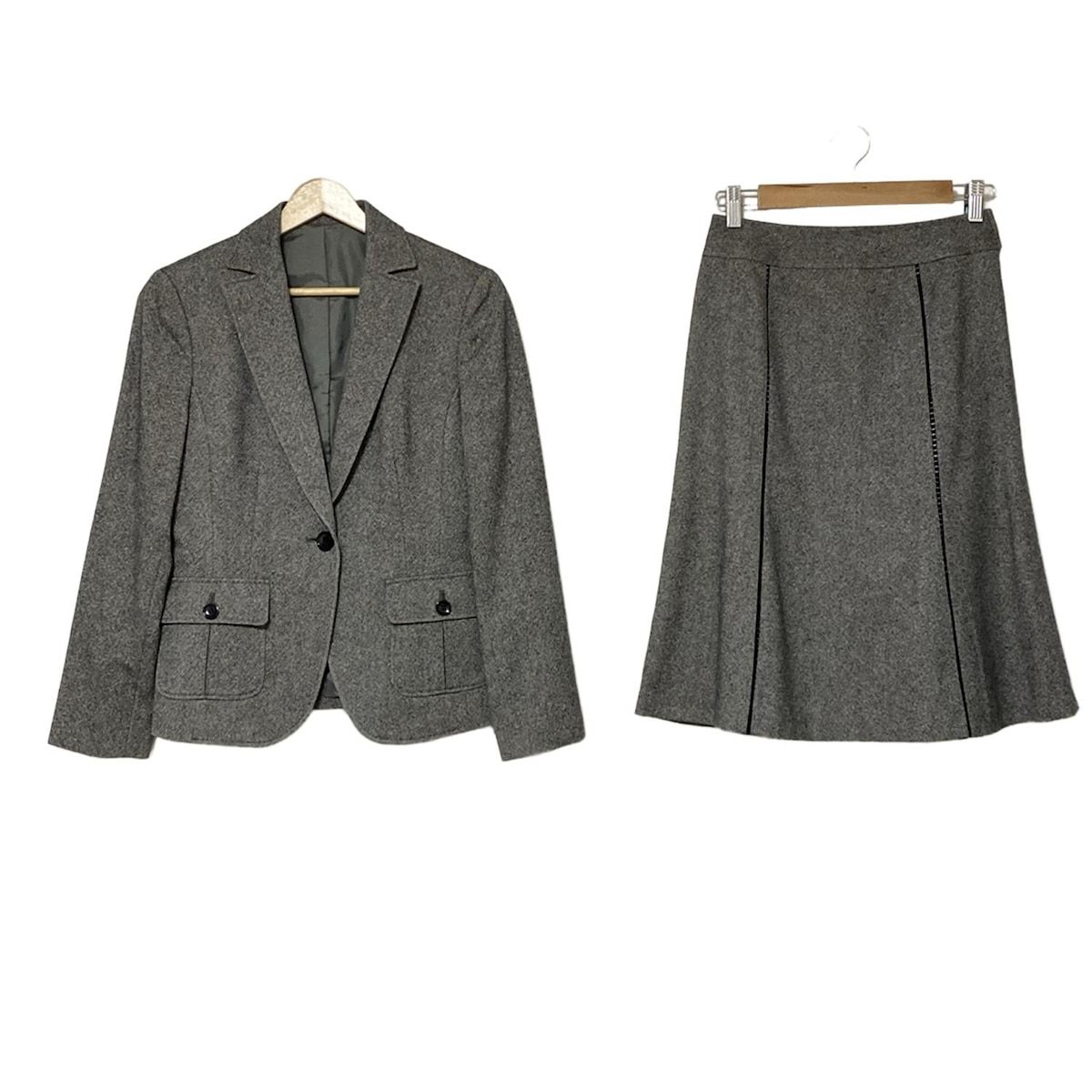 NEW YORKER(ニューヨーカー) スカートスーツ レディース美品 - グレー