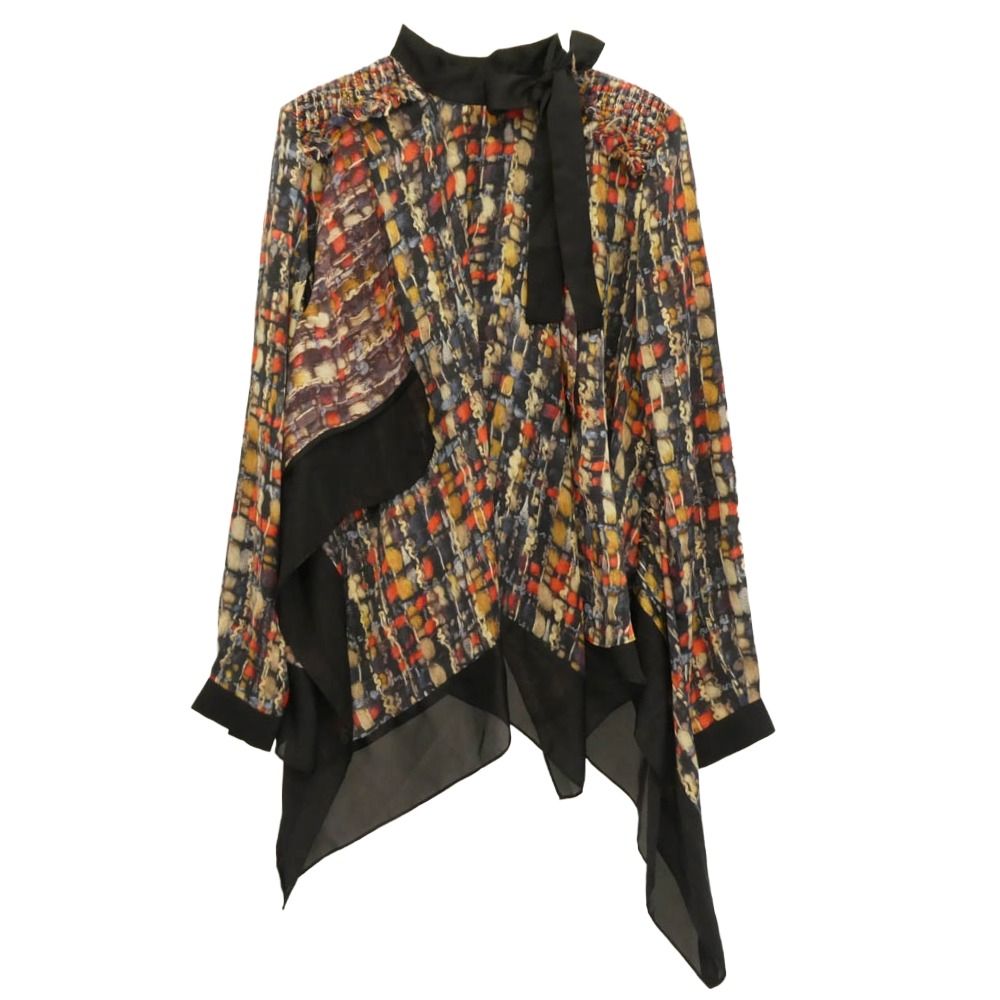 Sacai サカイ 21AW 21-05737 Tweed Pullover ツイード プルオーバー