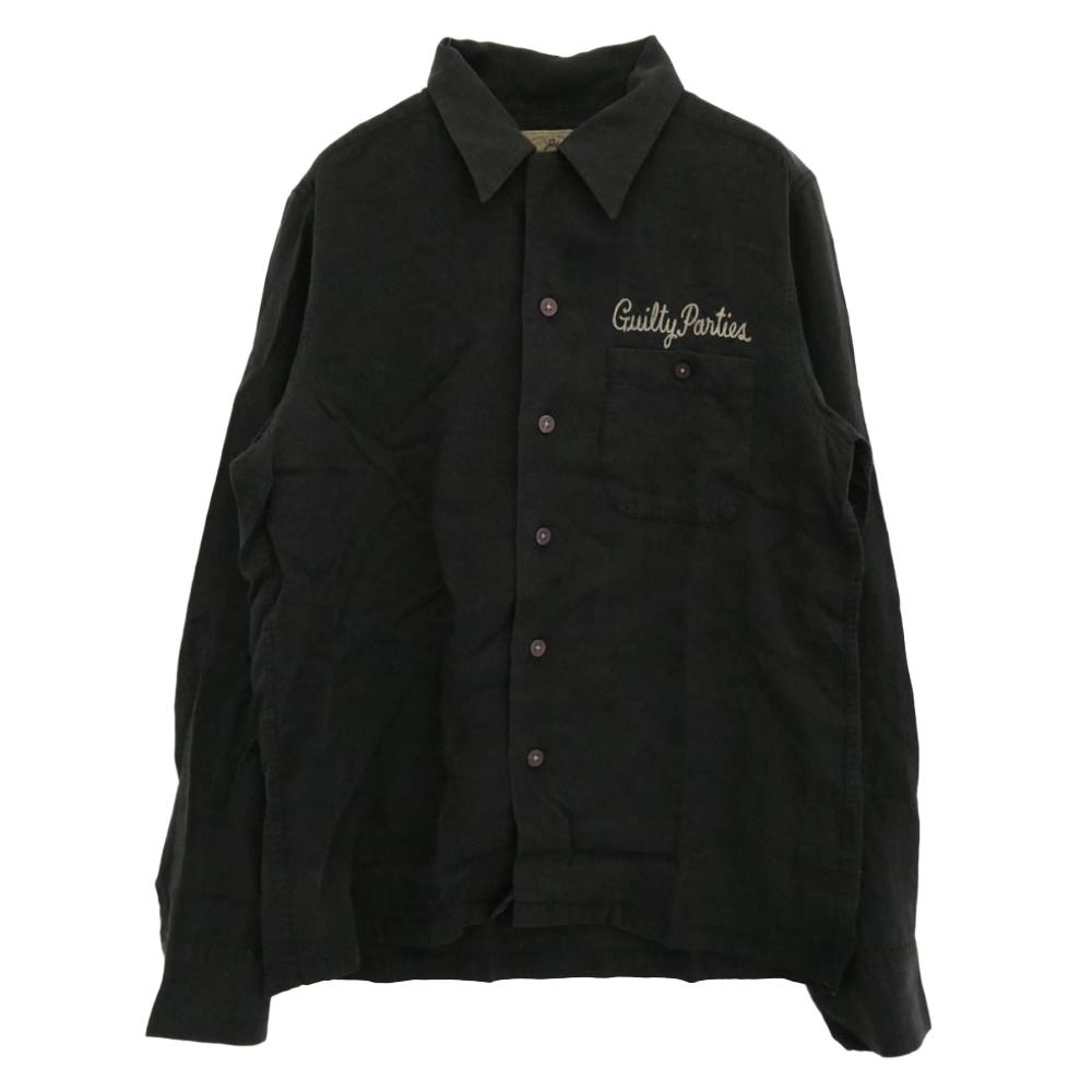 WACKO MARIA ワコマリア 刺繍 レーヨン オープンカラー ロングスリーブ