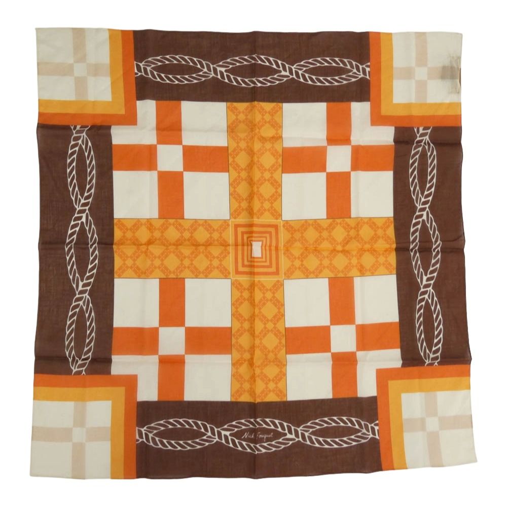 ニックフーケ NICK FOUQUET NF CROSS BANDANA クロス バンダナ スカーフ マルチ 系 上