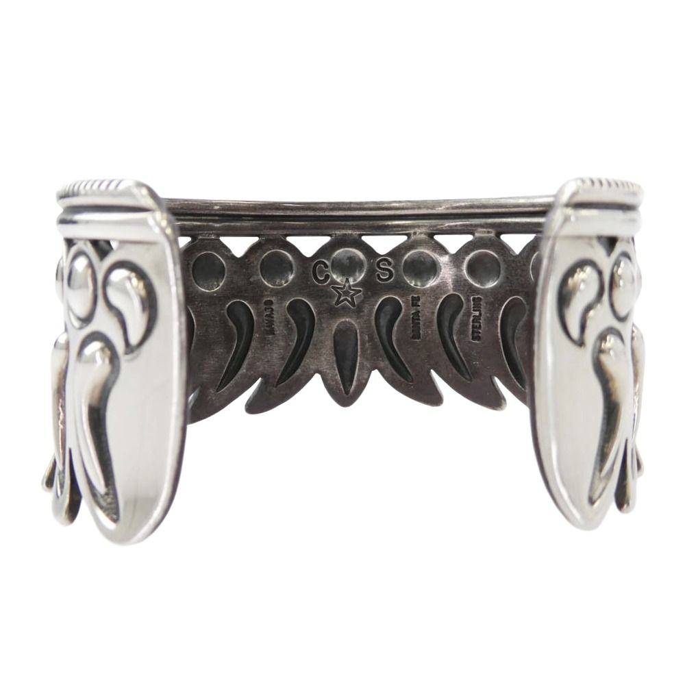 Cody Sanderson コディサンダーソン Navajo ナバホ Repo Feather Inward レポフェザー インワード バングル シルバー系