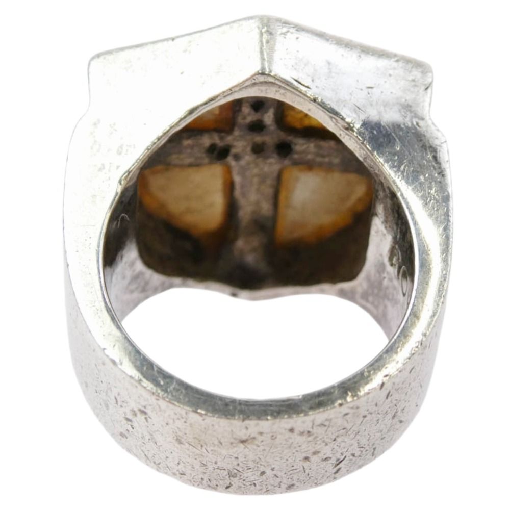 ROYAL ORDER ロイヤルオーダー SHIELD & CROSS W ダイヤ パール