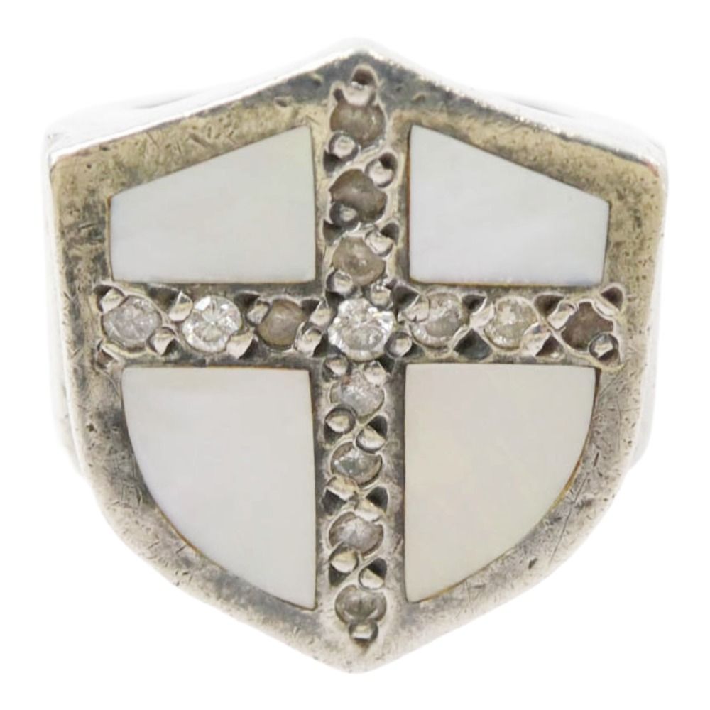 ROYAL ORDER ロイヤルオーダー SHIELD & CROSS W ダイヤ パール