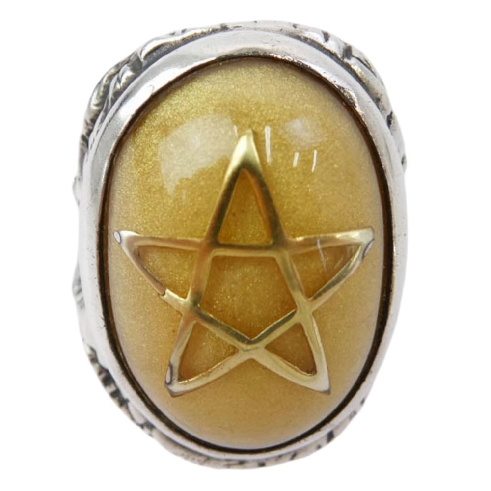 ALEX アレックスストリーター Angel Heart Ring エンジェルハート リング シルバー系 イエロー系 12号