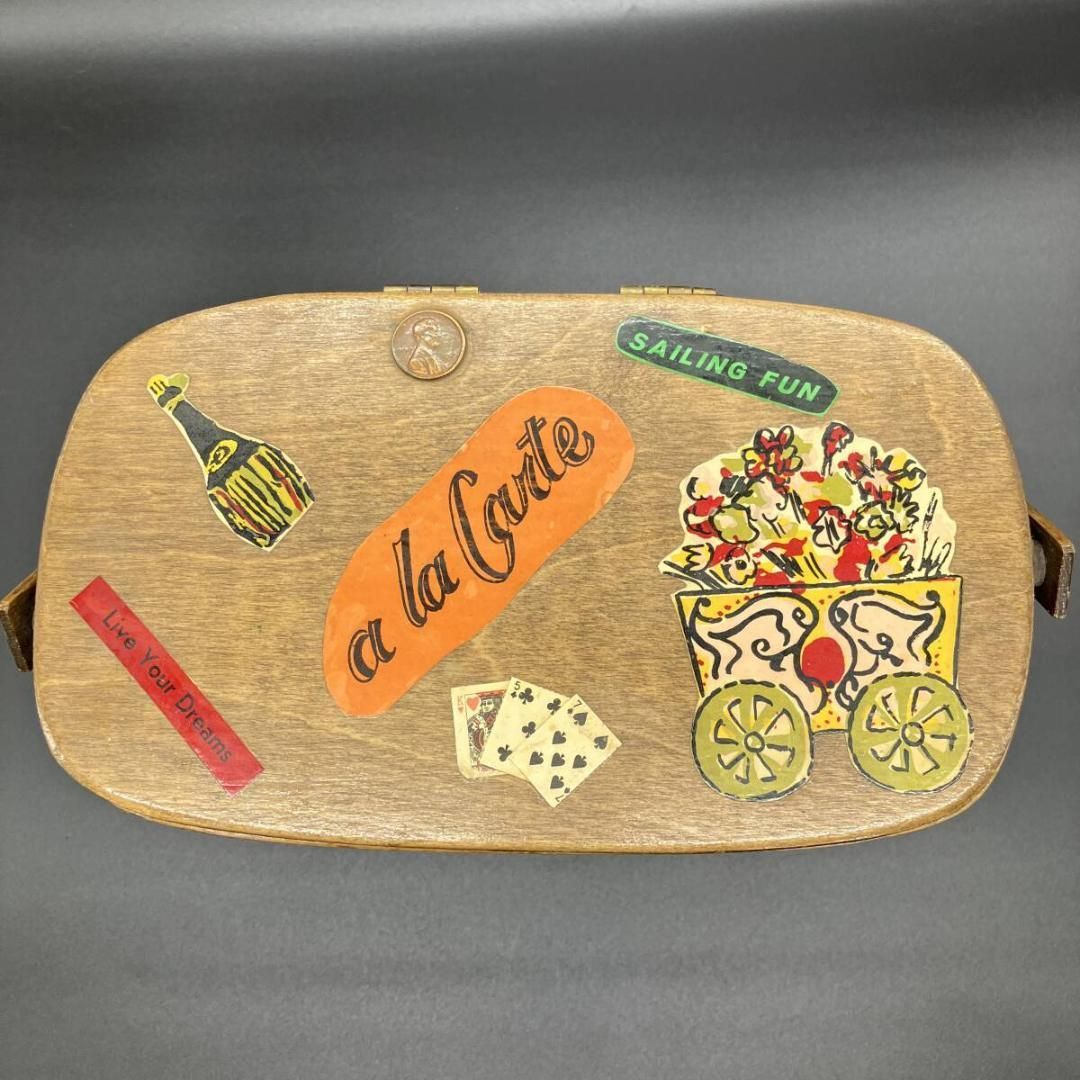 カロナンバスケット ポップアート 1970年代 ビンテージ サイン入り