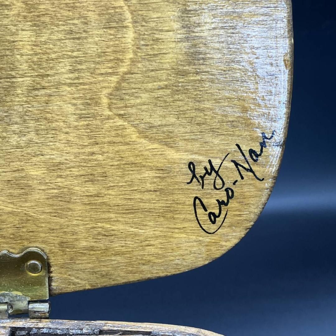  カロナンバスケット ポップアート 1970年代 ビンテージ サイン入り Caro-Nan CARONAN ハンドメイド キャンプ サウスカルフォルニア POP_25 B かごバッグ バッグ