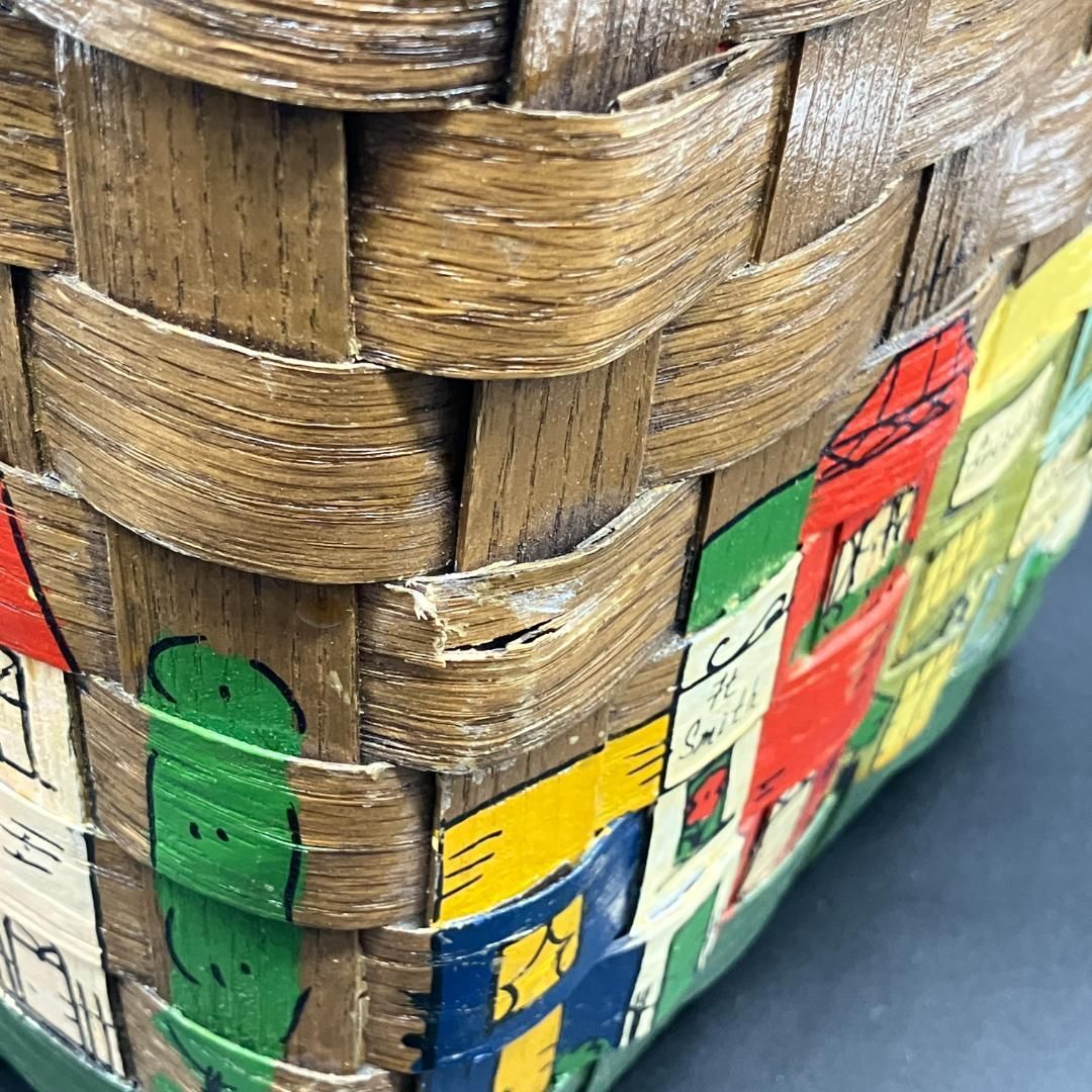 カロナンバスケット ポップアート 1970年代 ビンテージ サイン入り