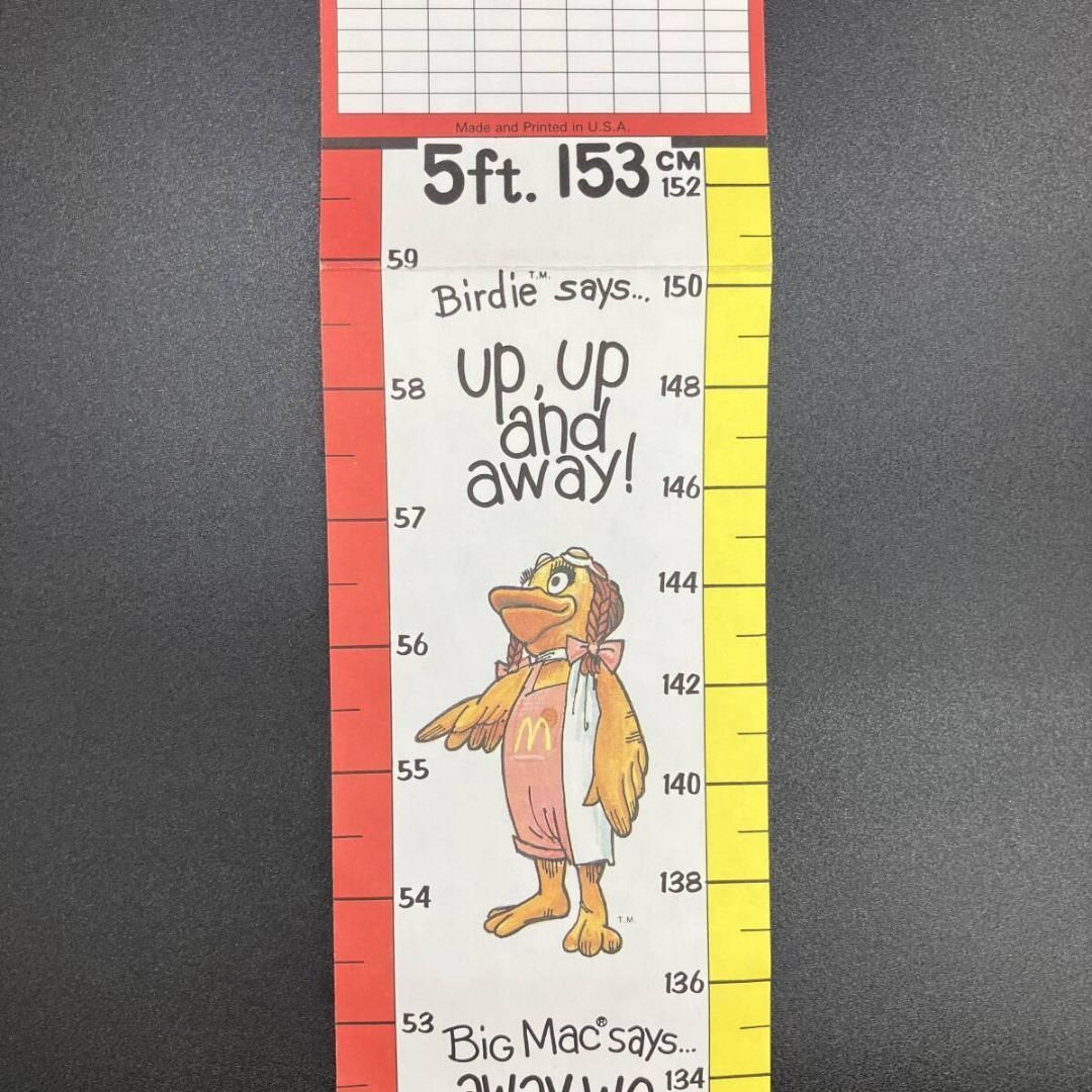 マクドナルド 1981 ロナルド 身長計 ポスター 看板 サイン McDonald's