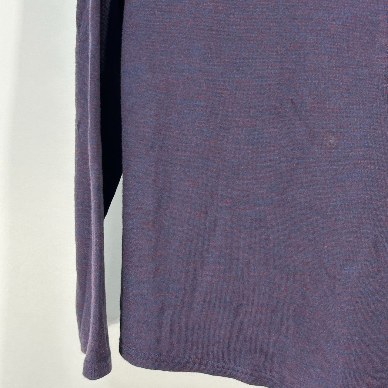 慈雨【40】パープル ニット セーター 長袖 トップス 変形 カットソー