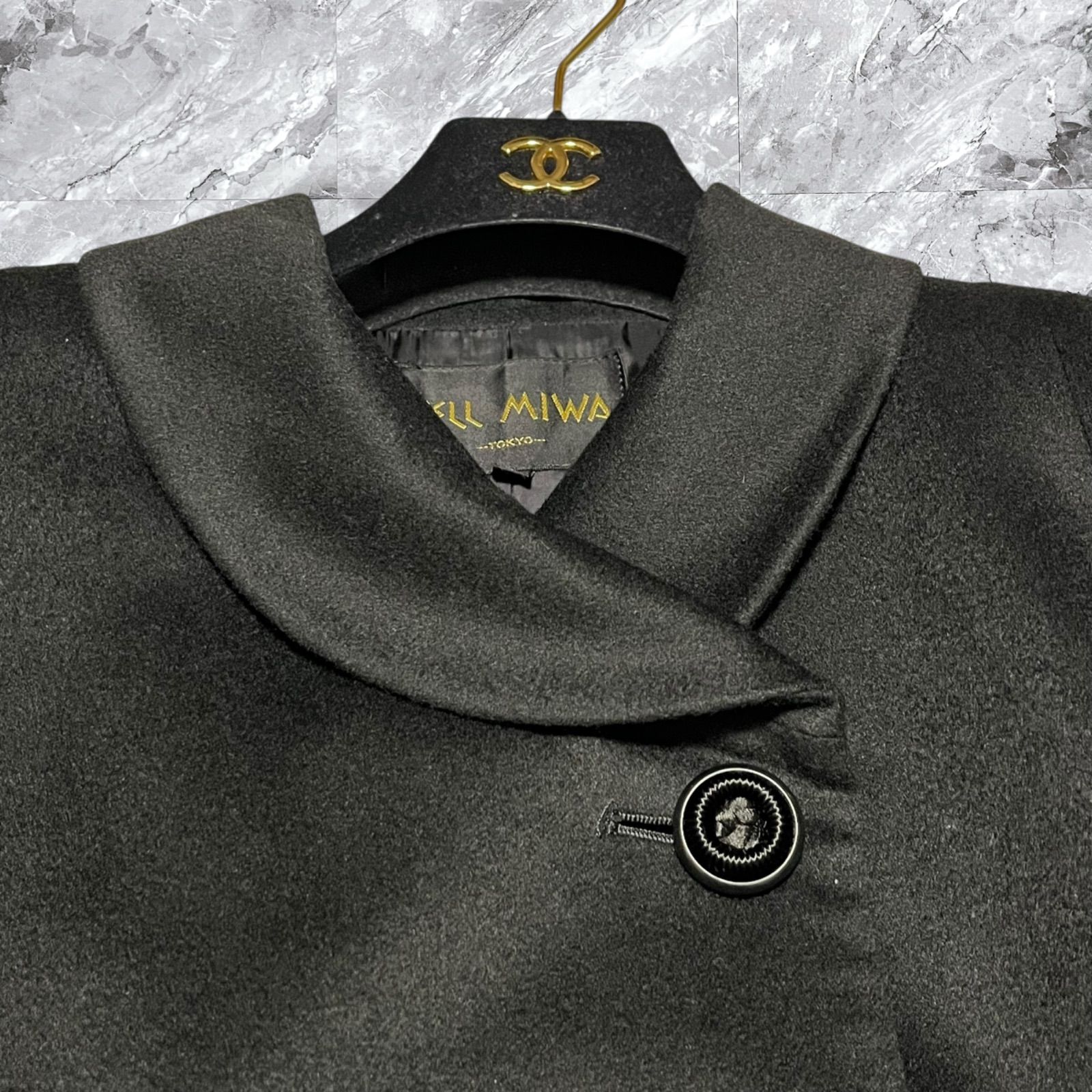 user_ae8e59b6 様　 最高級 YELL MIWA×ピアチェンツァ 極美品 YELL MIWA エールミワ PIACENZA ピアチェンツァ ロングコート