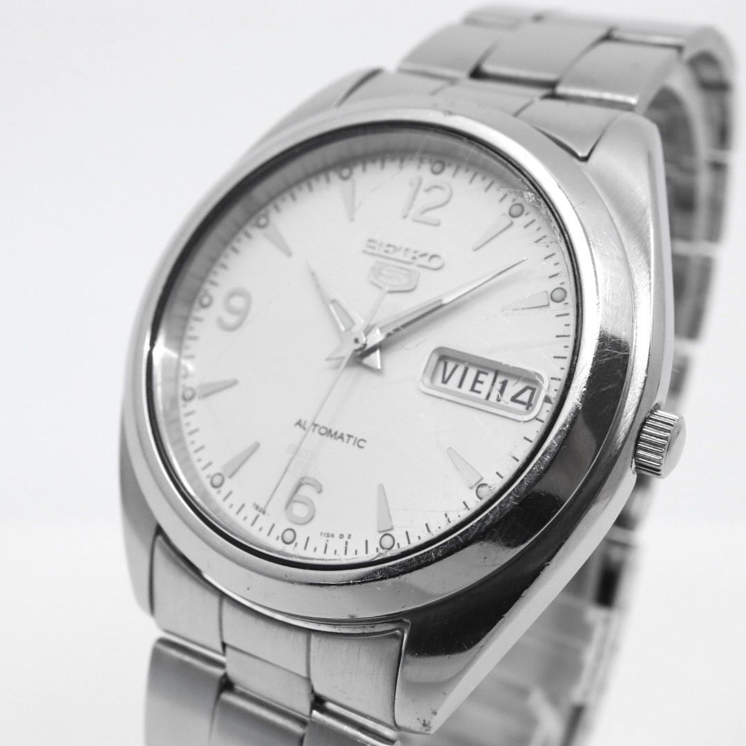 稼働品 クリーニング済 SEIKO セイコー 5 ファイブ メンズ 腕時計 自動