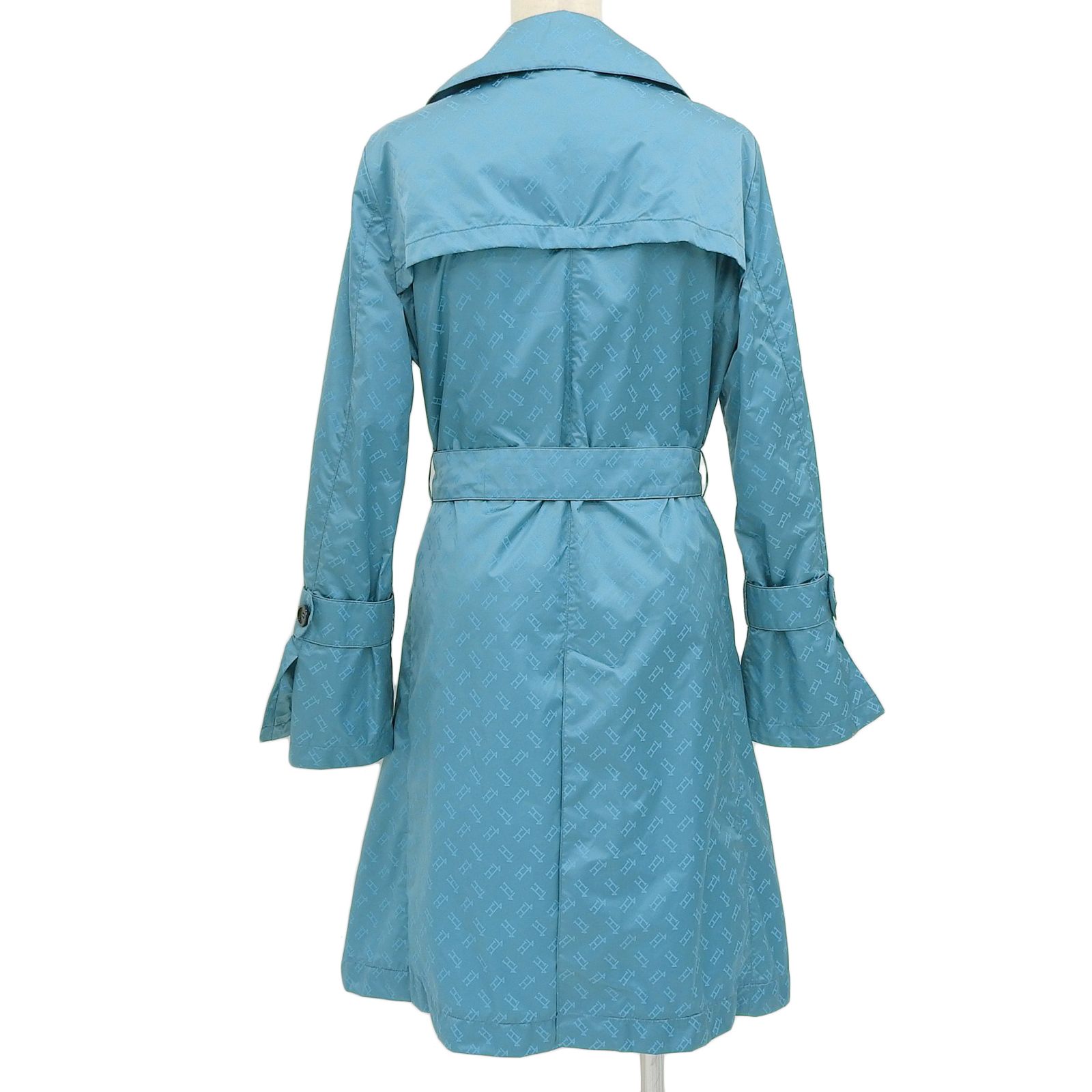 極美品△Herno ヘルノ IM0121D HLモノグラム ロゴボタン ベルト付