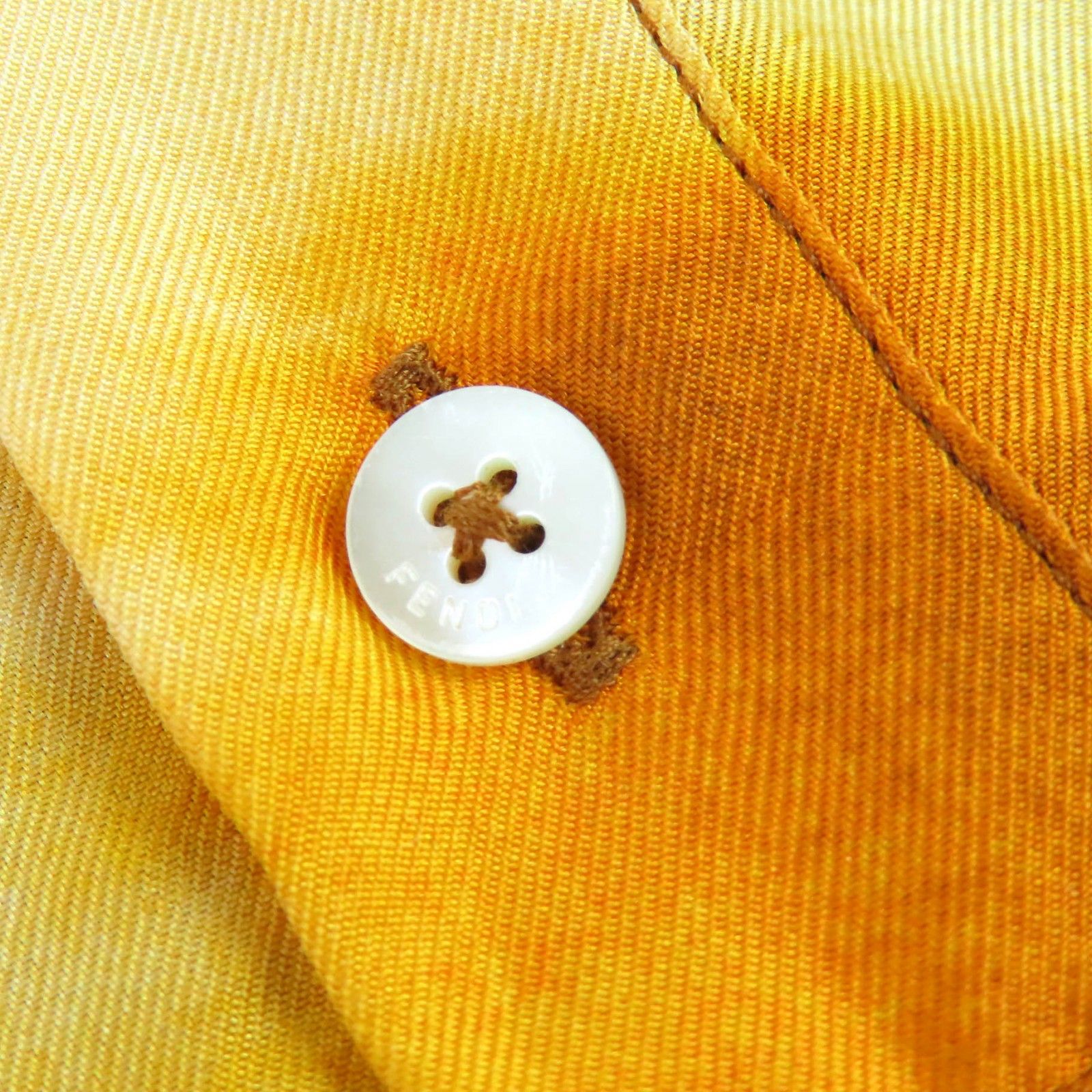 極美品△FENDI フェンディ 2022SS FY1200 シルク100％ ロゴワッペン 総