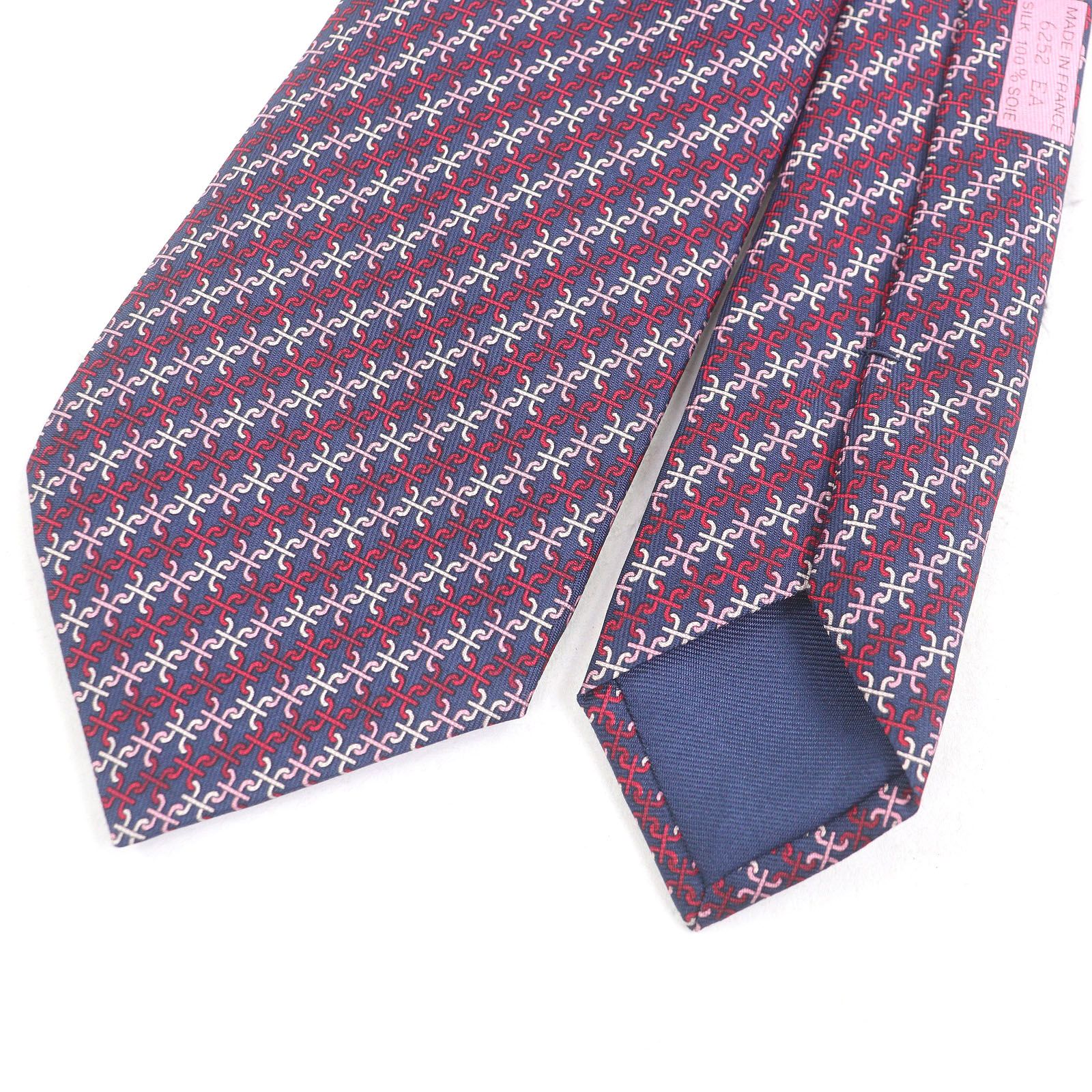 未使用品□HERMES エルメス 6252 EA シルク100％ PARENTHESES Hロゴ総