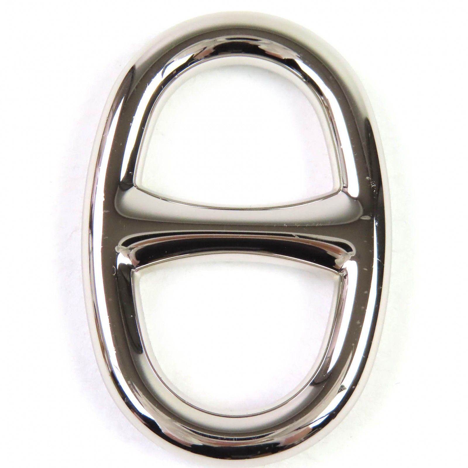 極美品△HERMES エルメス シェーヌダンクル ロゴ刻印 スカーフリング