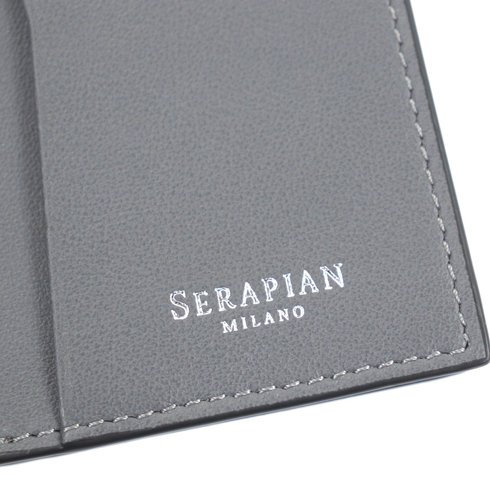 未使用品▽Serapian セラピアン Mosaico モザイコ レザー 二つ折り