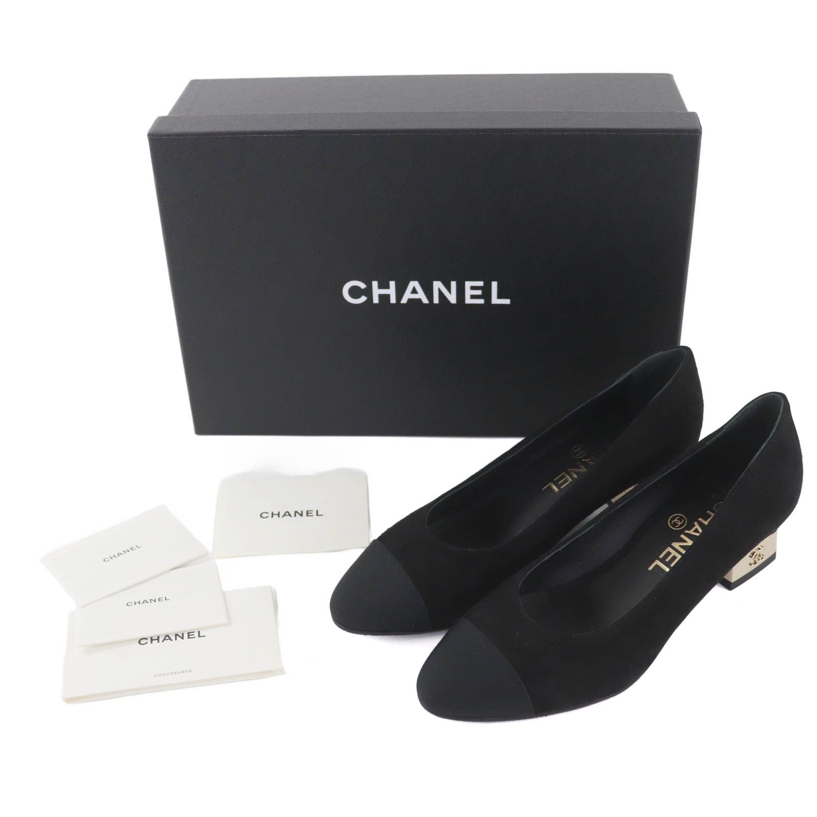 極美品◇CHANEL シャネル G36077 ココマーク ラウンドトゥ スウェード