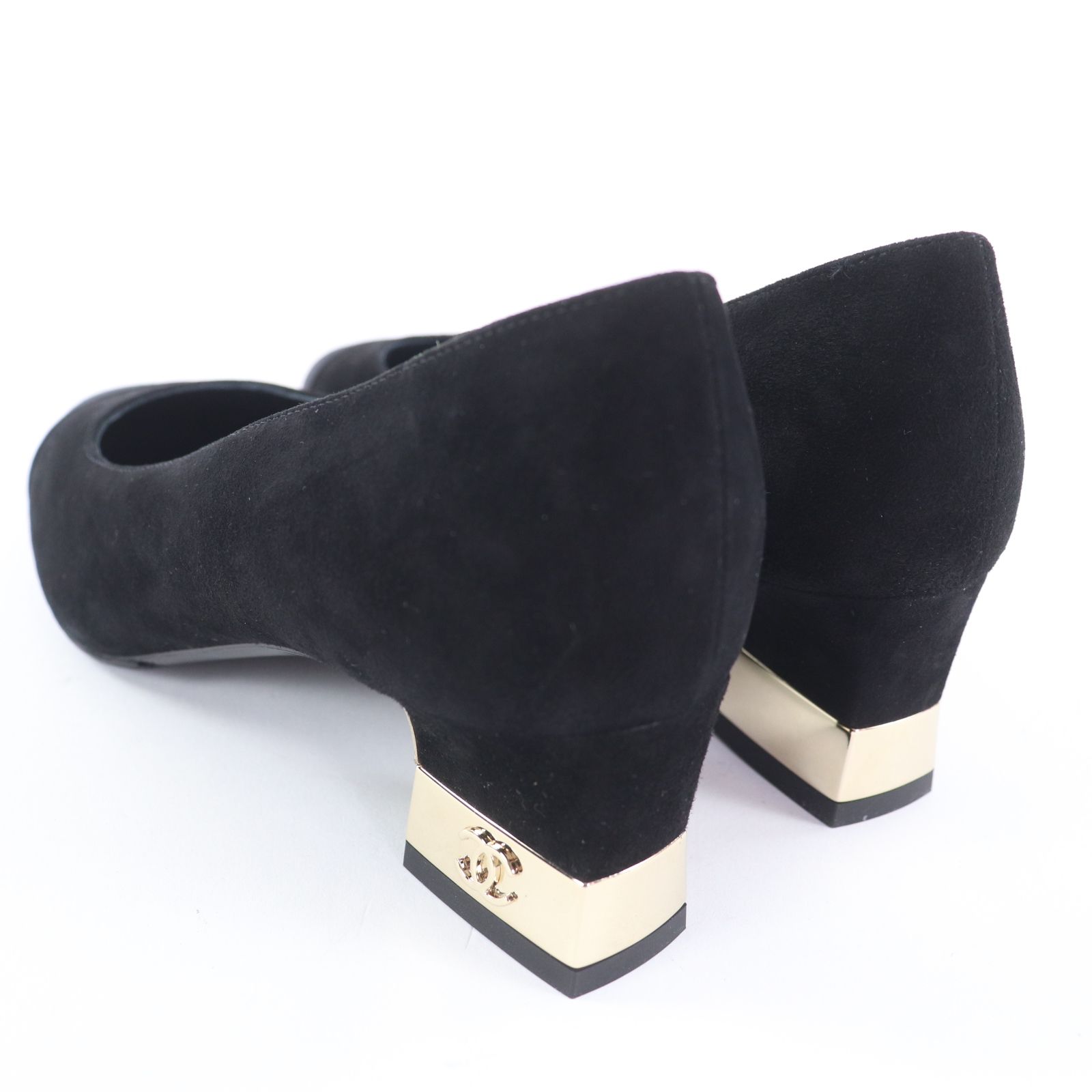 極美品◇CHANEL シャネル G36077 ココマーク ラウンドトゥ スウェード