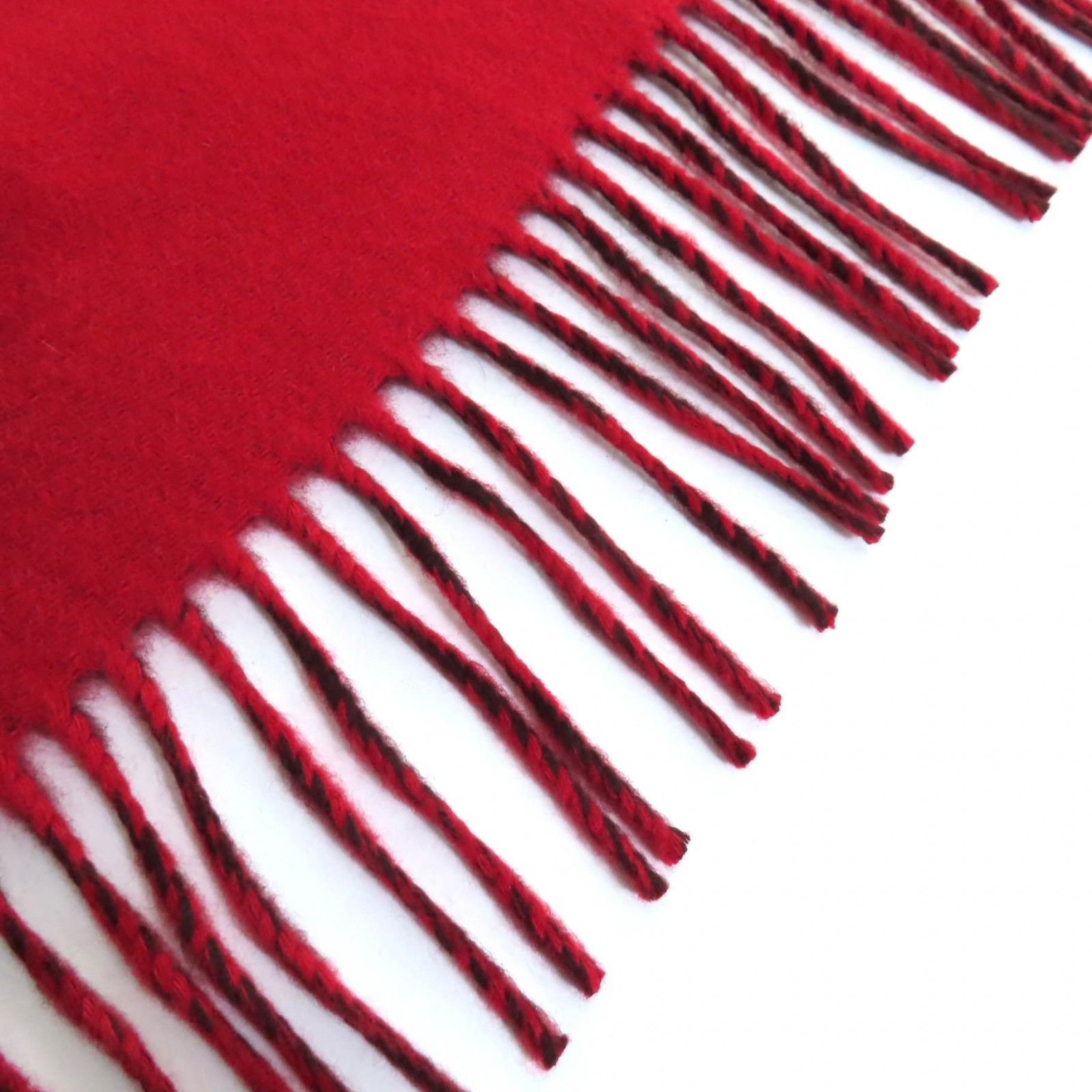 極美品◇HERMES エルメス カシミヤ 100％ ロゴ刺繍 フリンジ付き