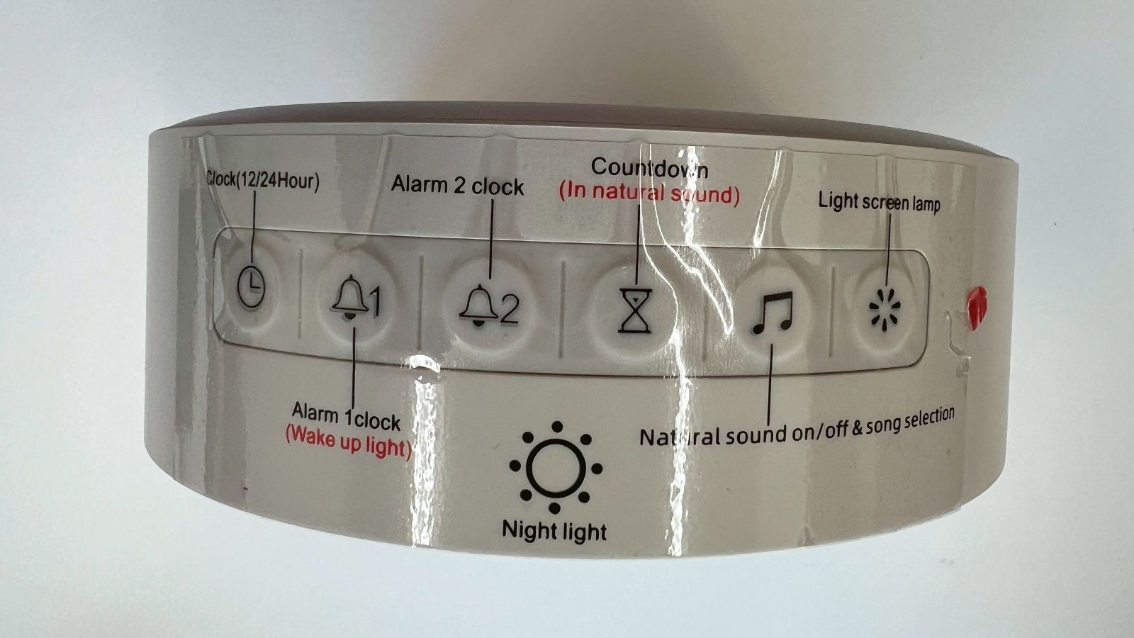 Blonbar目覚まし時計、ウェイクアップランプ10種類のホワイトノイズ