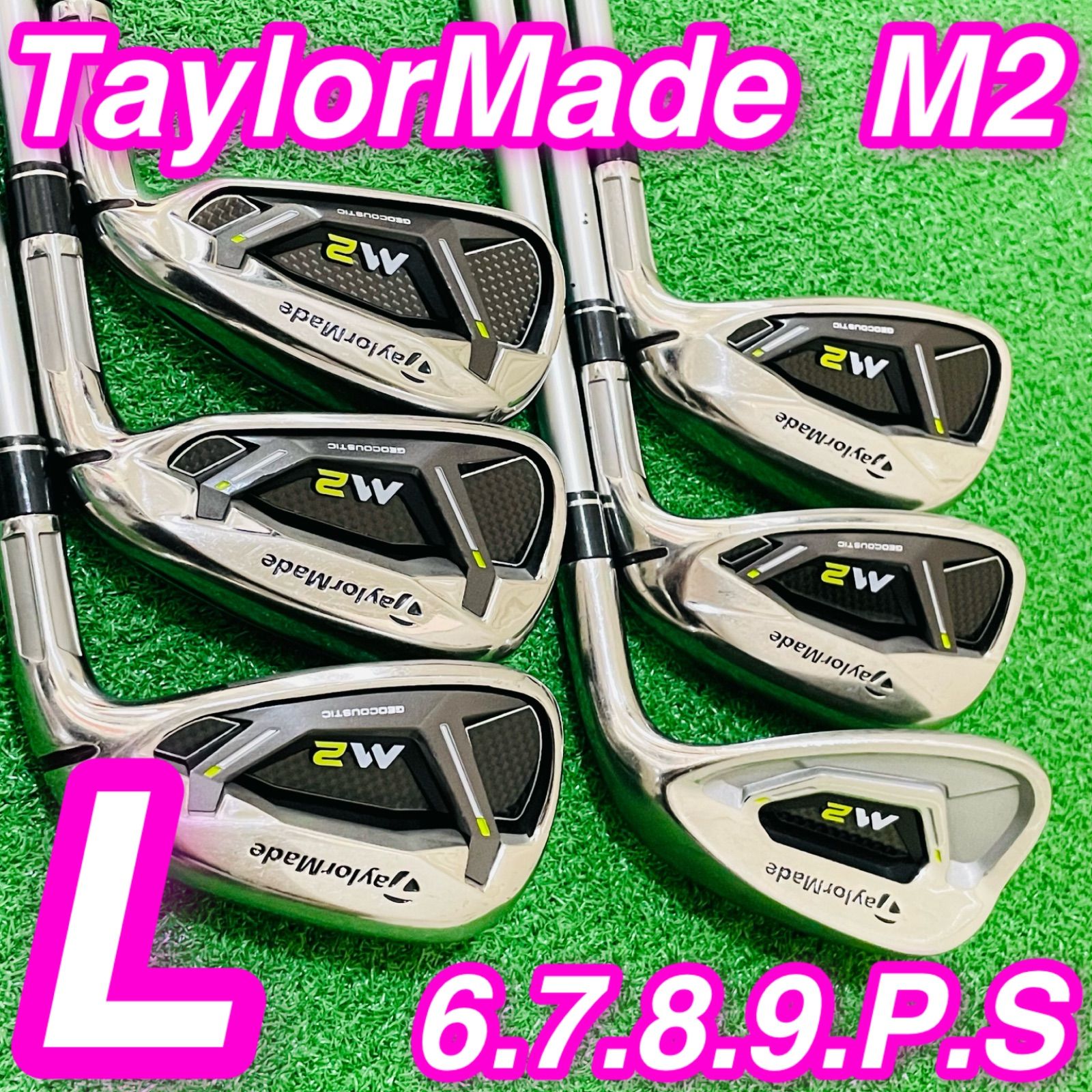 TaylorMade M2 レディース　日本仕様　アイアン6本セットフレックスL TaylorMade M2 テーラーメイド レディース 女性用 右利き フレックスL