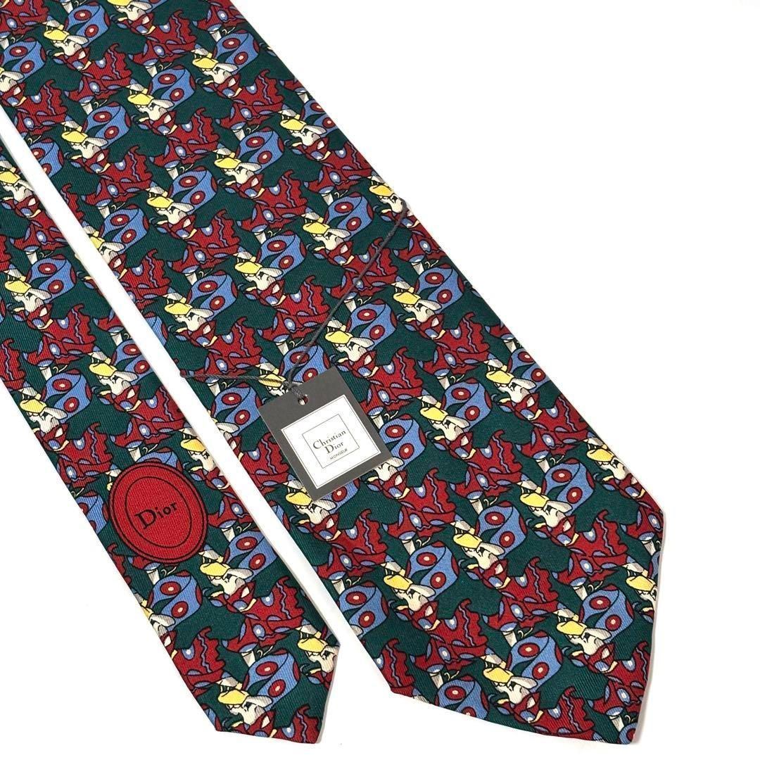 未使用・タグ付き✨ クリスチャンディオール ネクタイ グリーン 緑
