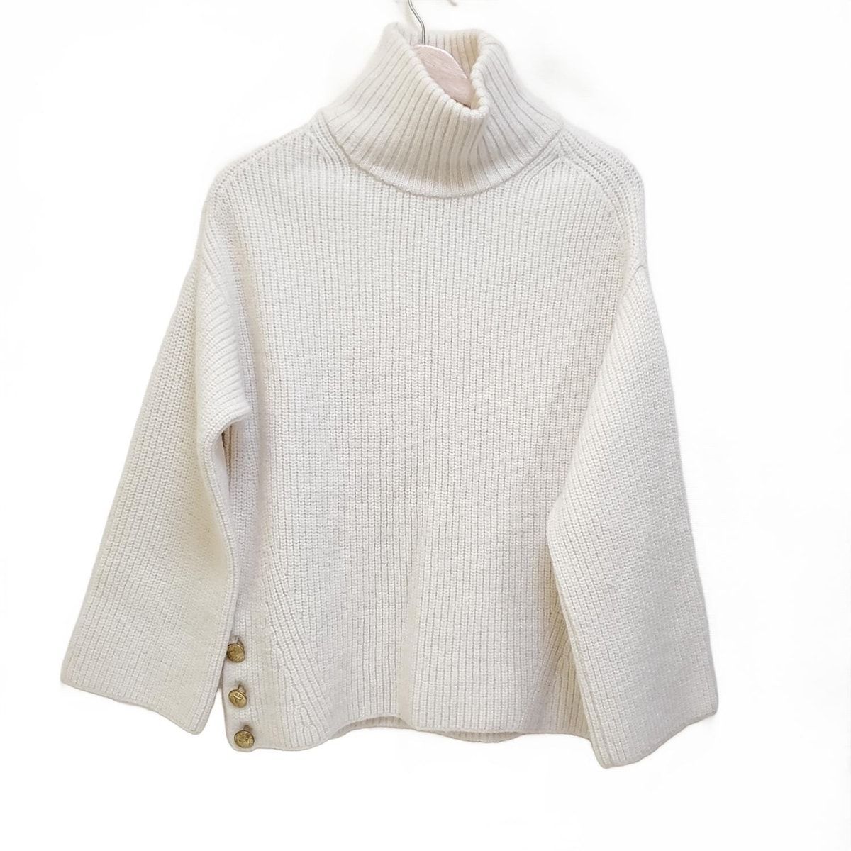 TICCA(ティッカ) 長袖セーター サイズF レディース美品 - アイボリー ハイネック