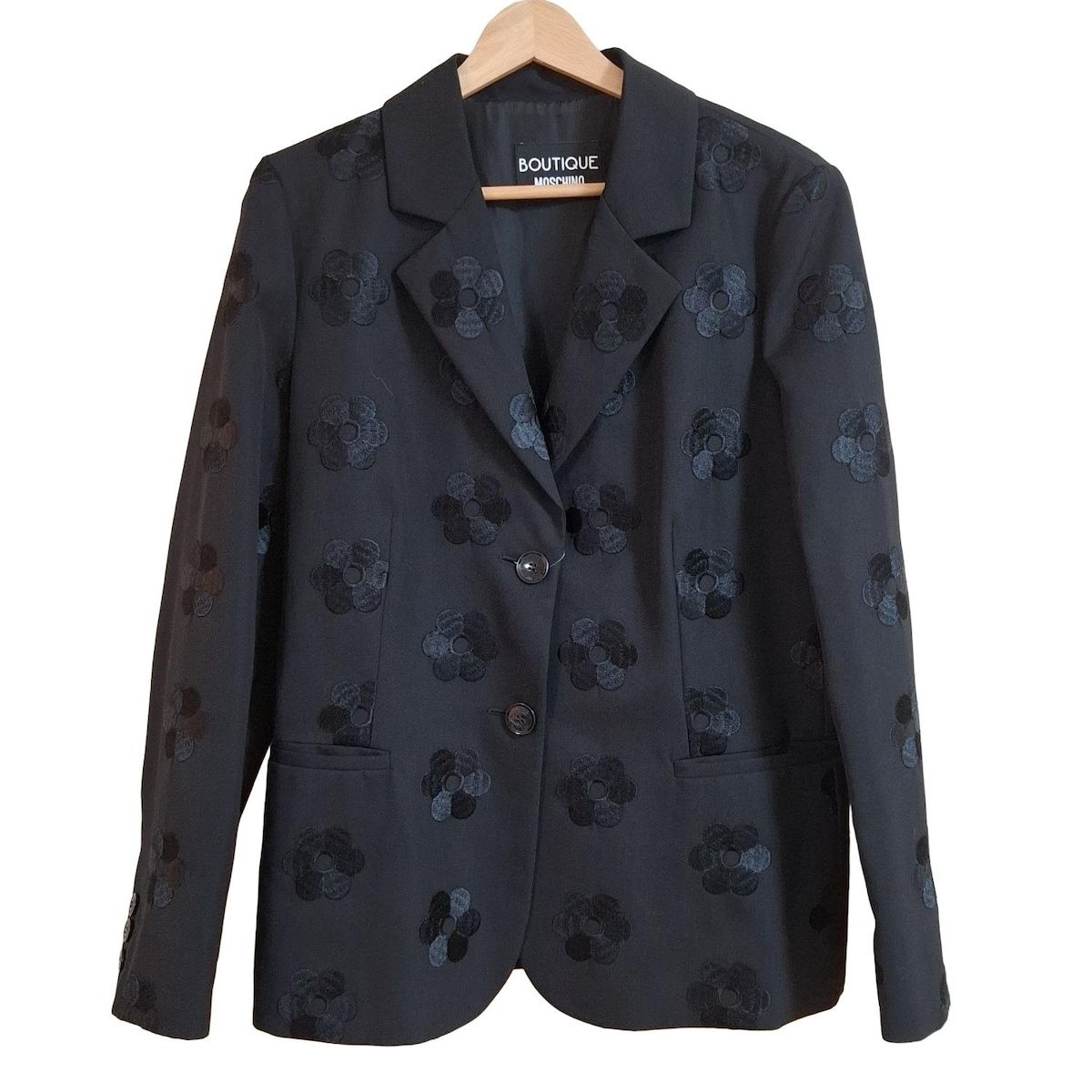 MOSCHINO(モスキーノ) ジャケット サイズ46(I) L レディース - 黒 長袖