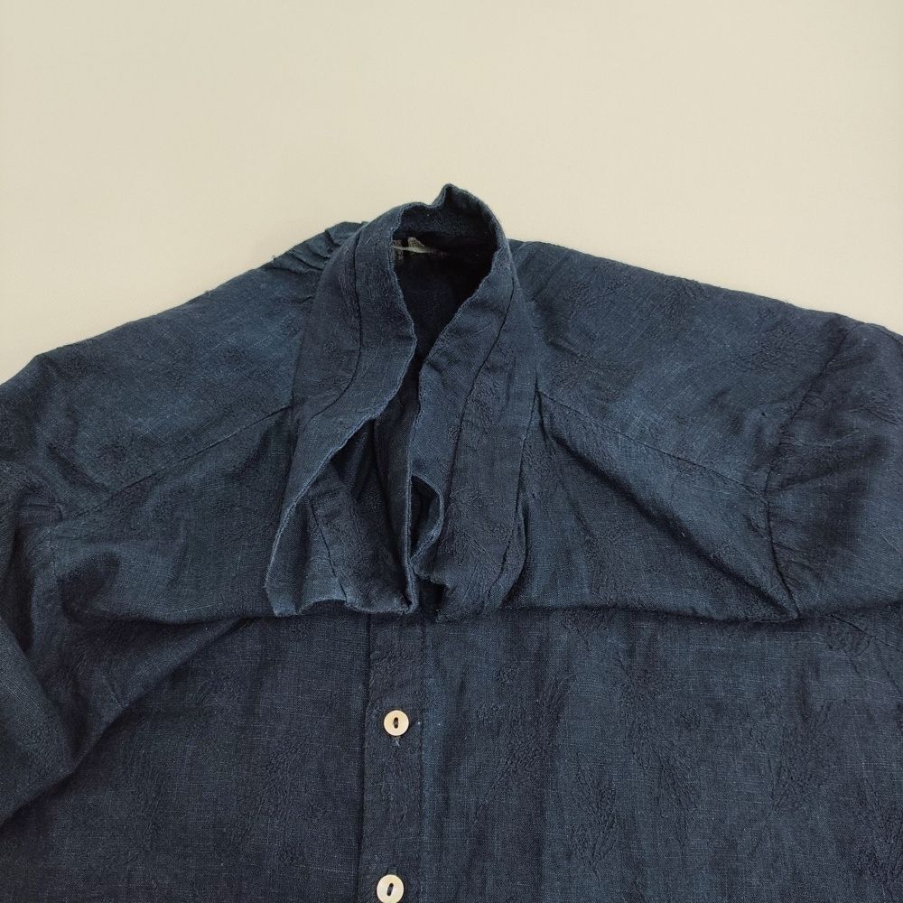 Pal'las Palace 一位柄刺繍シャツ インディゴ サイズ2 ブラウス シャツ