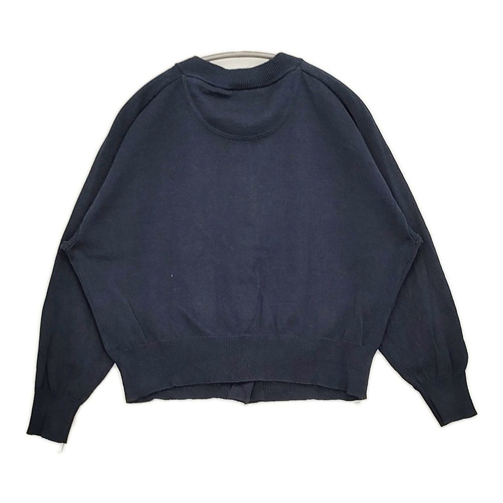 MHL　ネイビー カーディガン サイズⅡ MHL. COATED DRY COTTON サイズ2 定価26950円 595-5164501 コットン