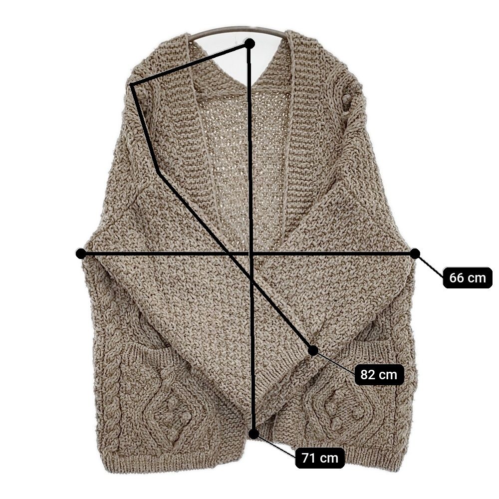 nest Robe ペルーニットポップコーンカーディガン 定価37400円 01234