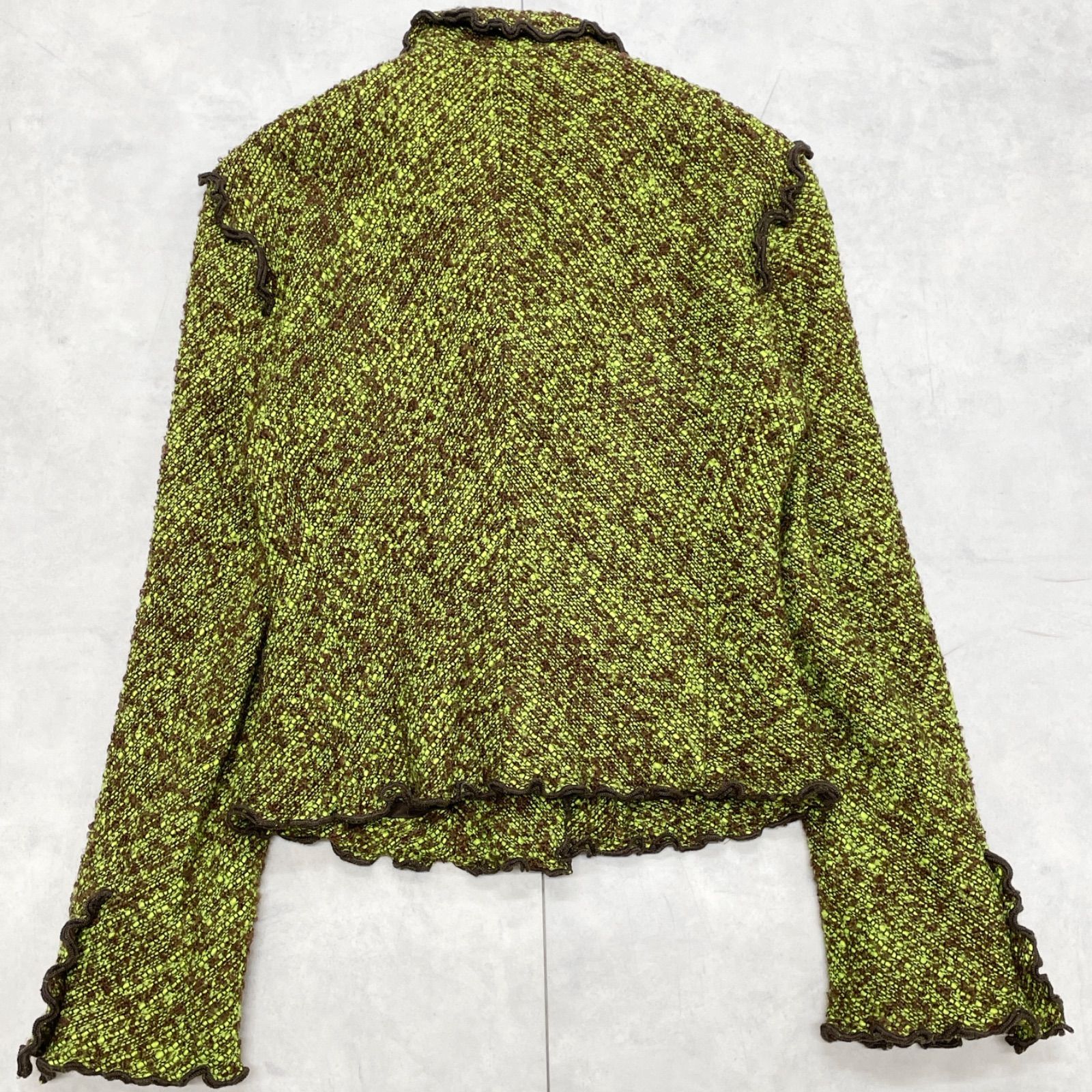 MOSCHINO モスキーノ セットアップ フリル ツイード モヘヤ ショップ