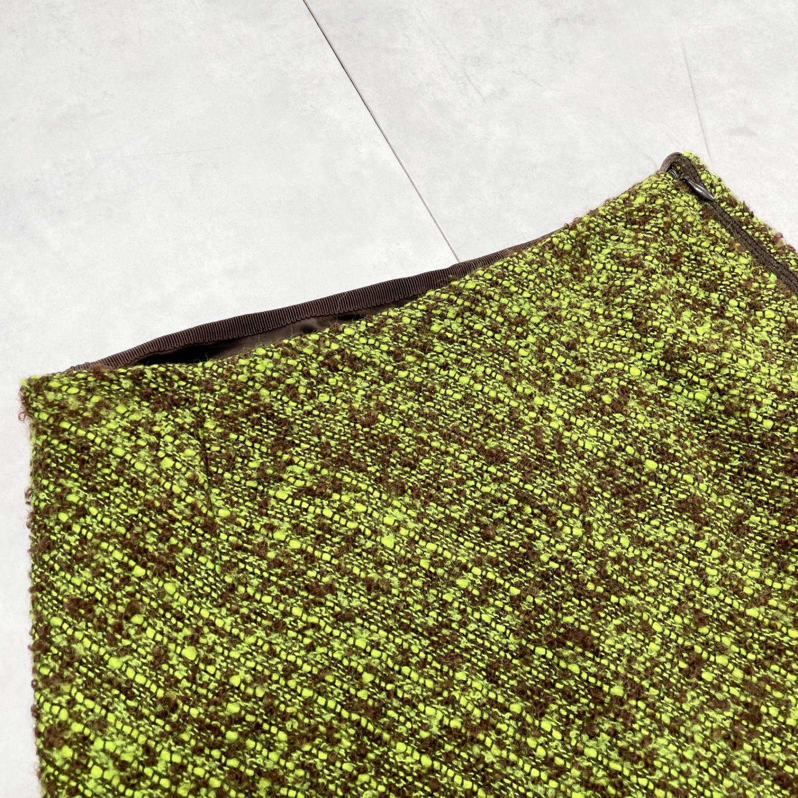 MOSCHINO モスキーノ セットアップ フリル ツイード モヘヤ ショップ