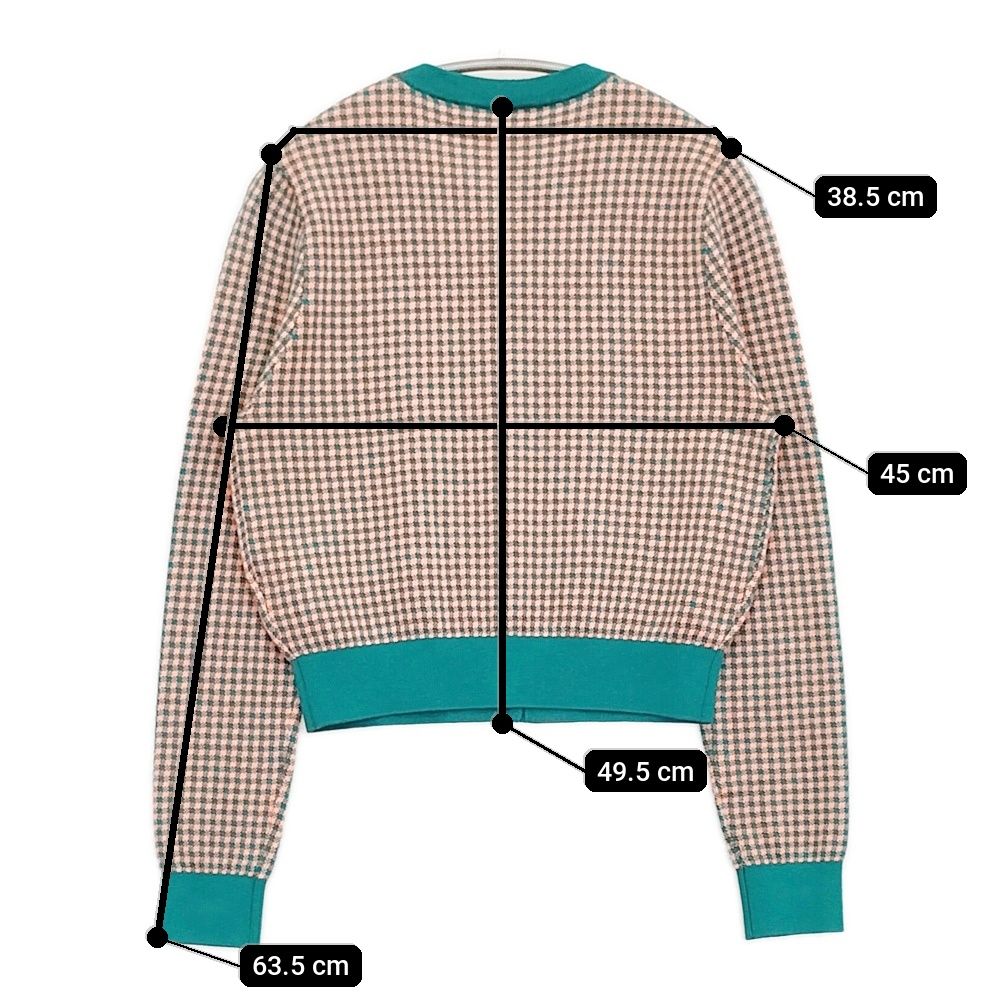 CABaN コットンカシミヤギンガムチェックカーディガン 定価42900円 39