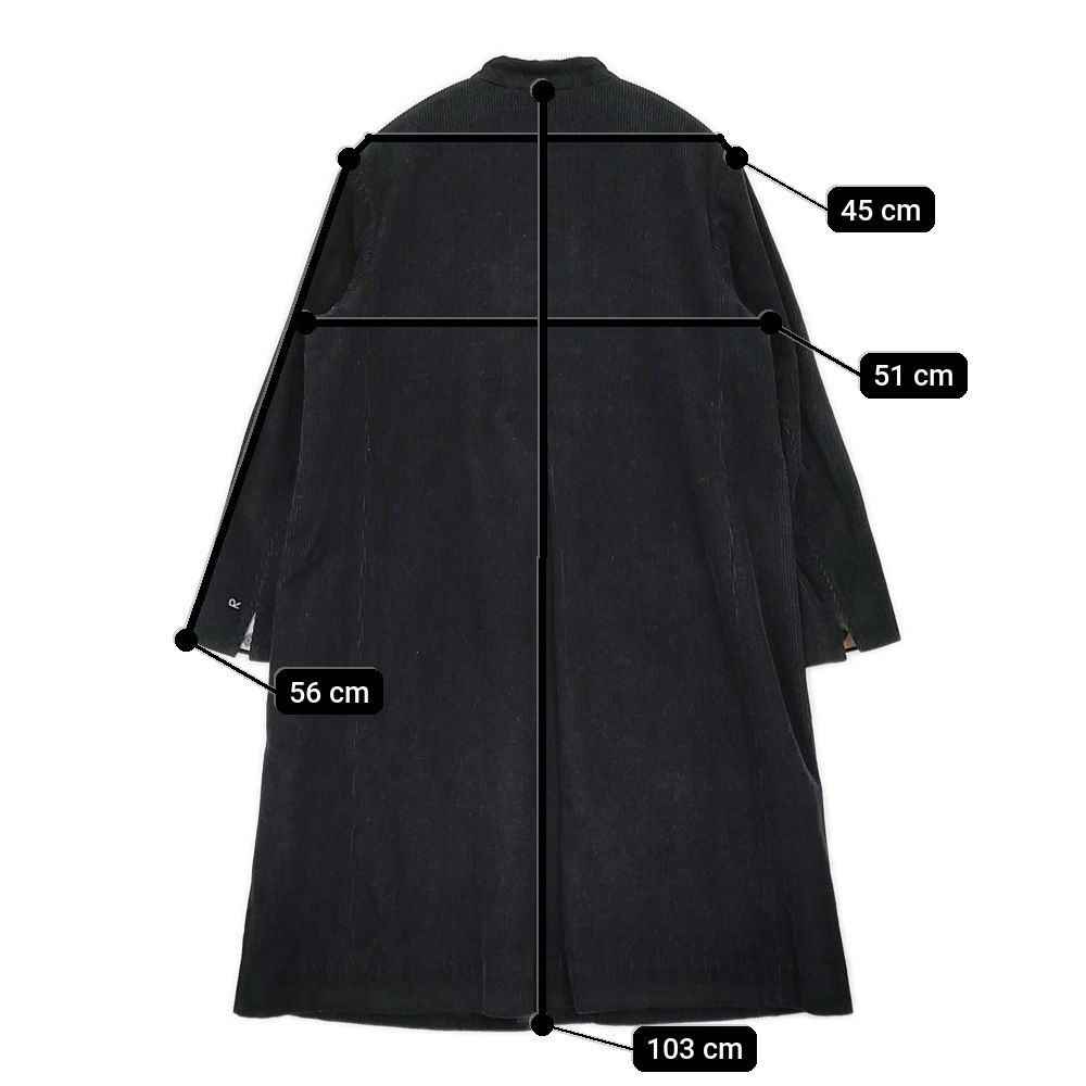 美品 45R コットンウールコーデュロイコート 定価9.9万 45rpm 45R/45rpm コットンウールコーデュロイコート 定価99000円 コート