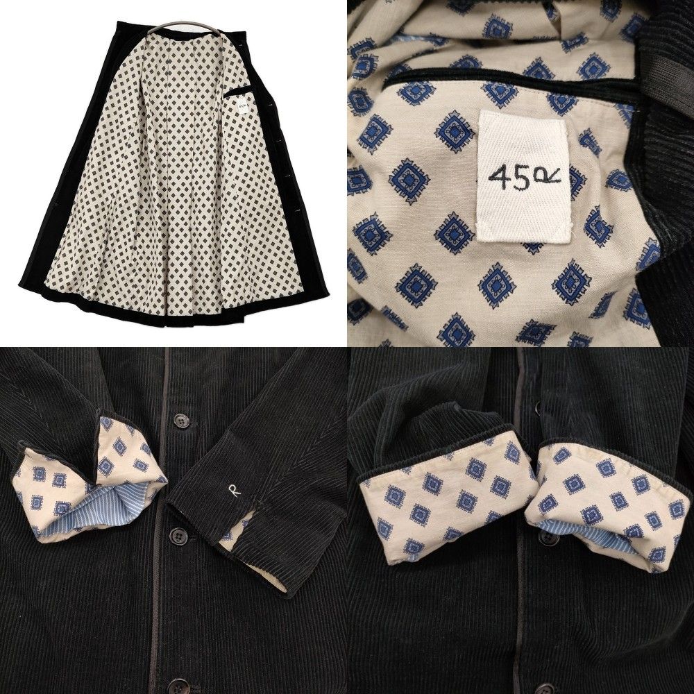 45R/45rpm コットンウールコーデュロイコート 定価99000円 コート