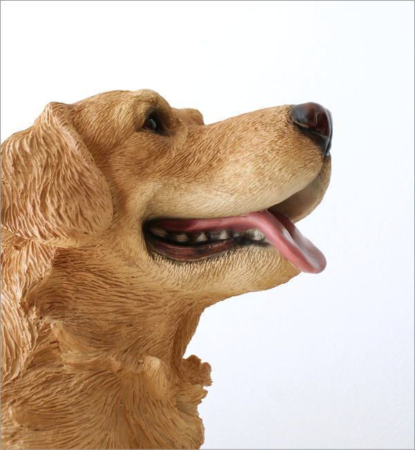 犬 置物 ゴールデンレトリバー 屋外 玄関 リアル 大型 大きい オブジェ