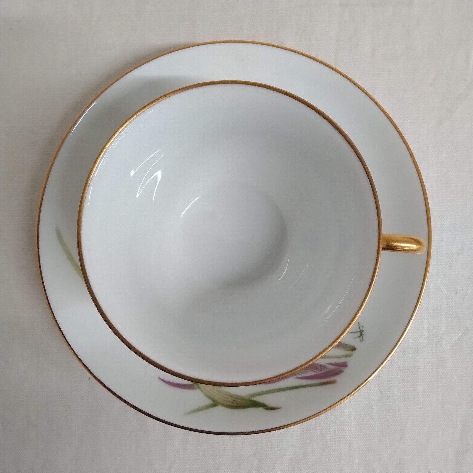 大倉陶園&フランクリンポーセリン限定コラボ カップ&ソーサー 日本花の