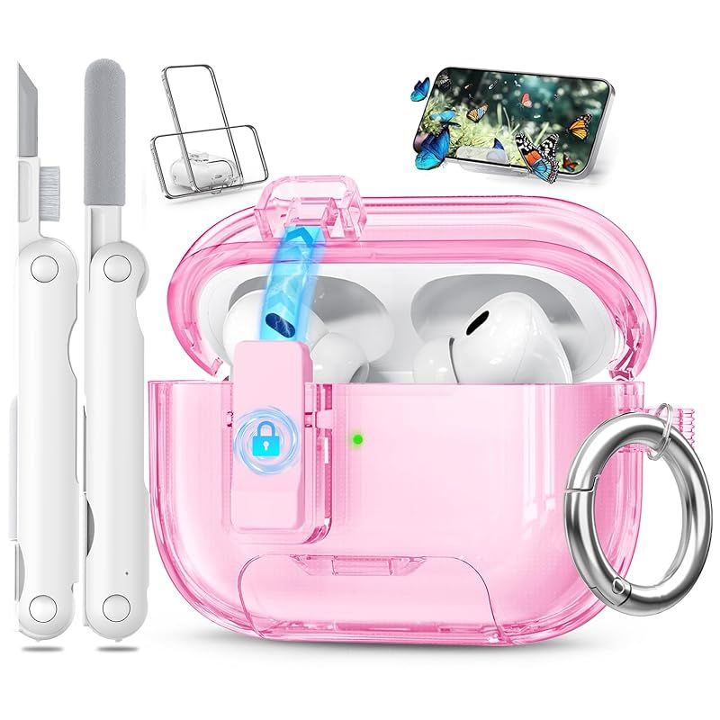 Joremx for AirPods Pro 2 ケース（2023/2022/2019）ロック＆電話